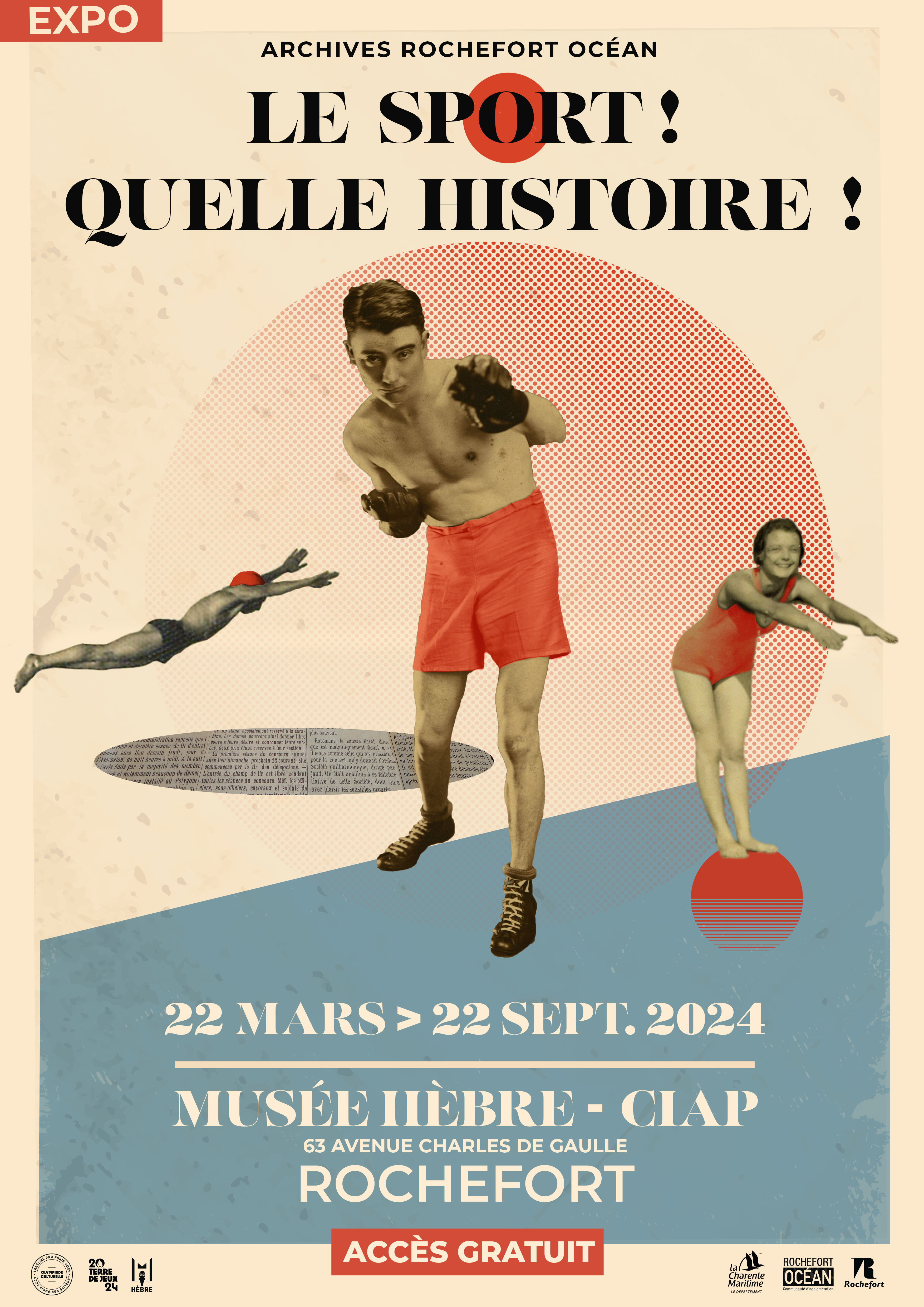 Exposition : « le sport ! toute une histoire ! » Du 21 au 22 sept 2024