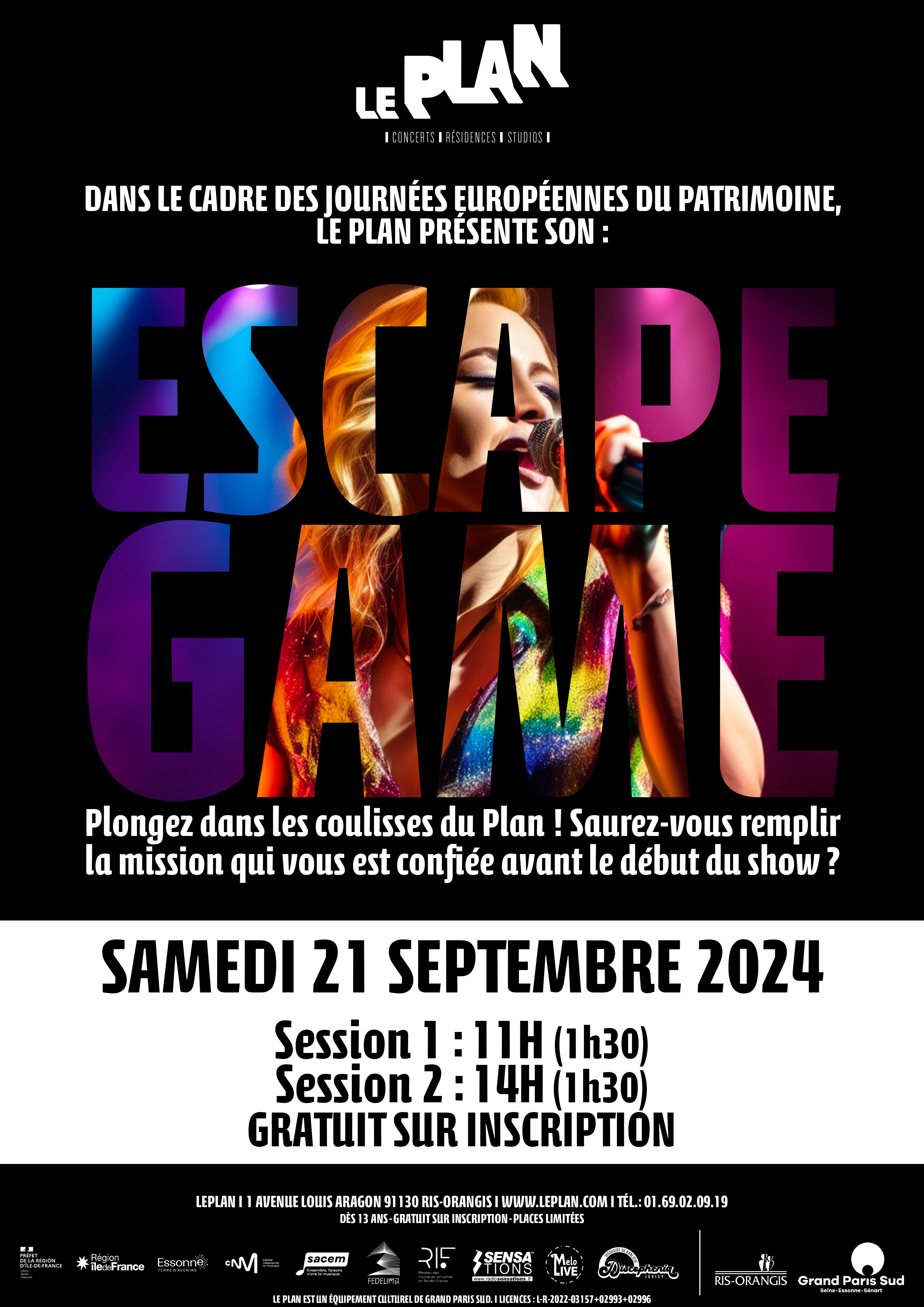 Un escape-game inédit au Plan Le 21 sept 2024