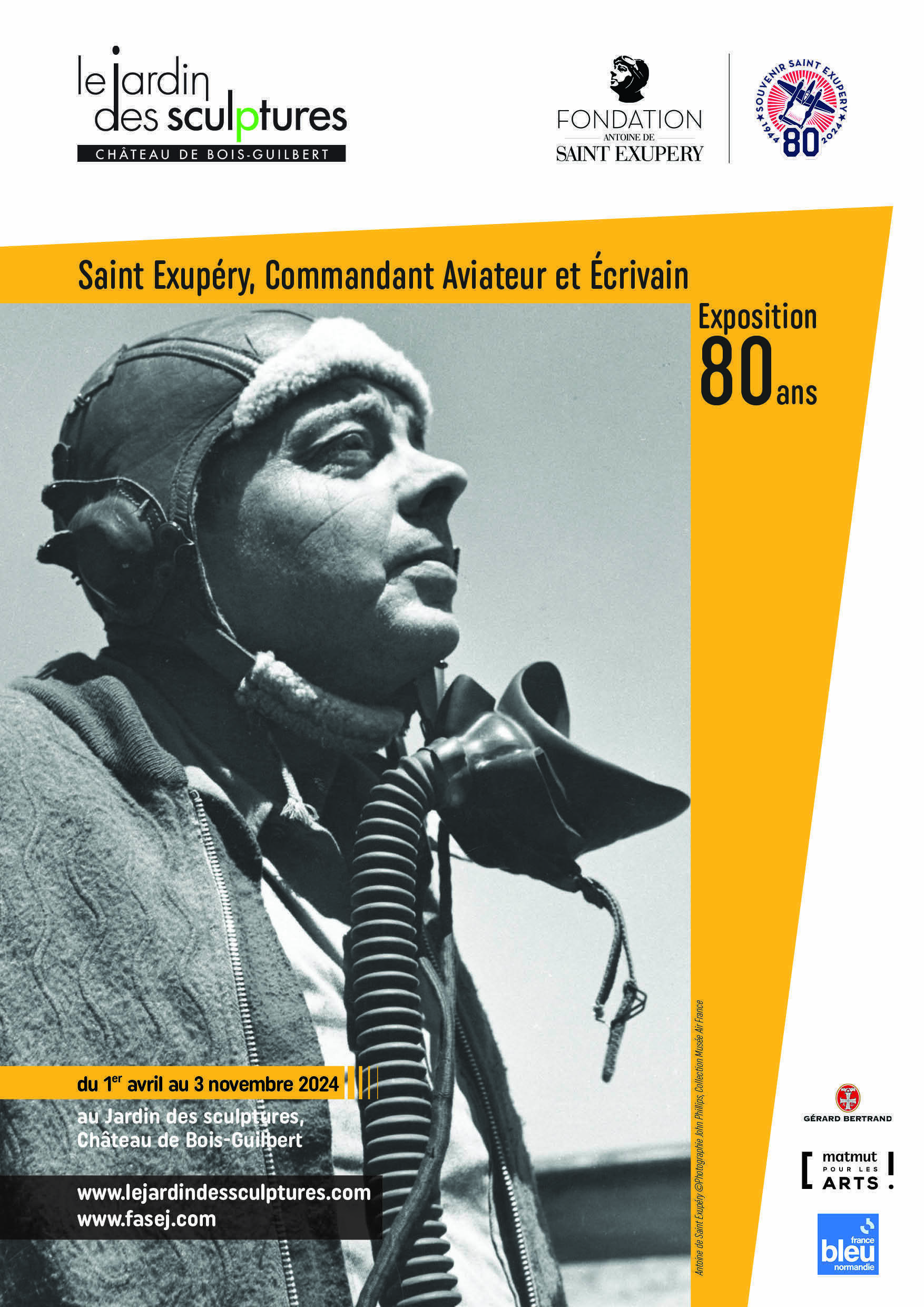 Exposition : 80 ans Saint-Exupéry, commandant, aviateur... Du 21 au 22 sept 2024