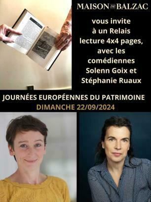 Ateliers de lecture « Relais 4 x 4 pages » Le 22 sept 2024