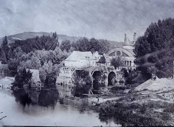 Exposition : transports et voies fluviales, le pont de Vernon et la Seine