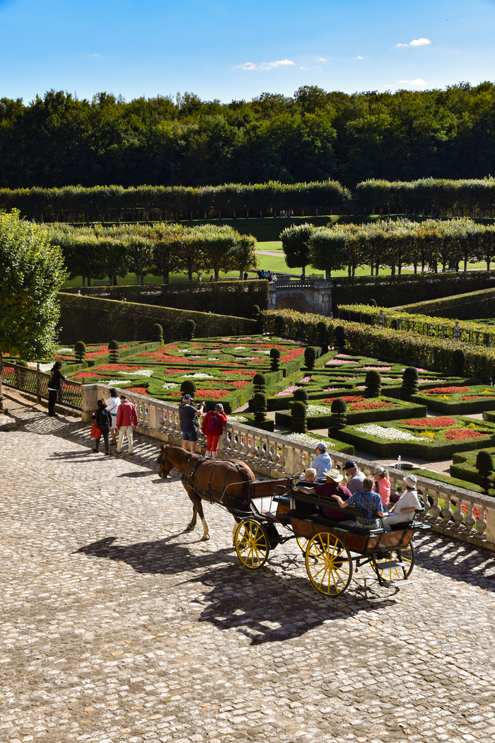 Promenades en calèche dans les jardins de Villandry