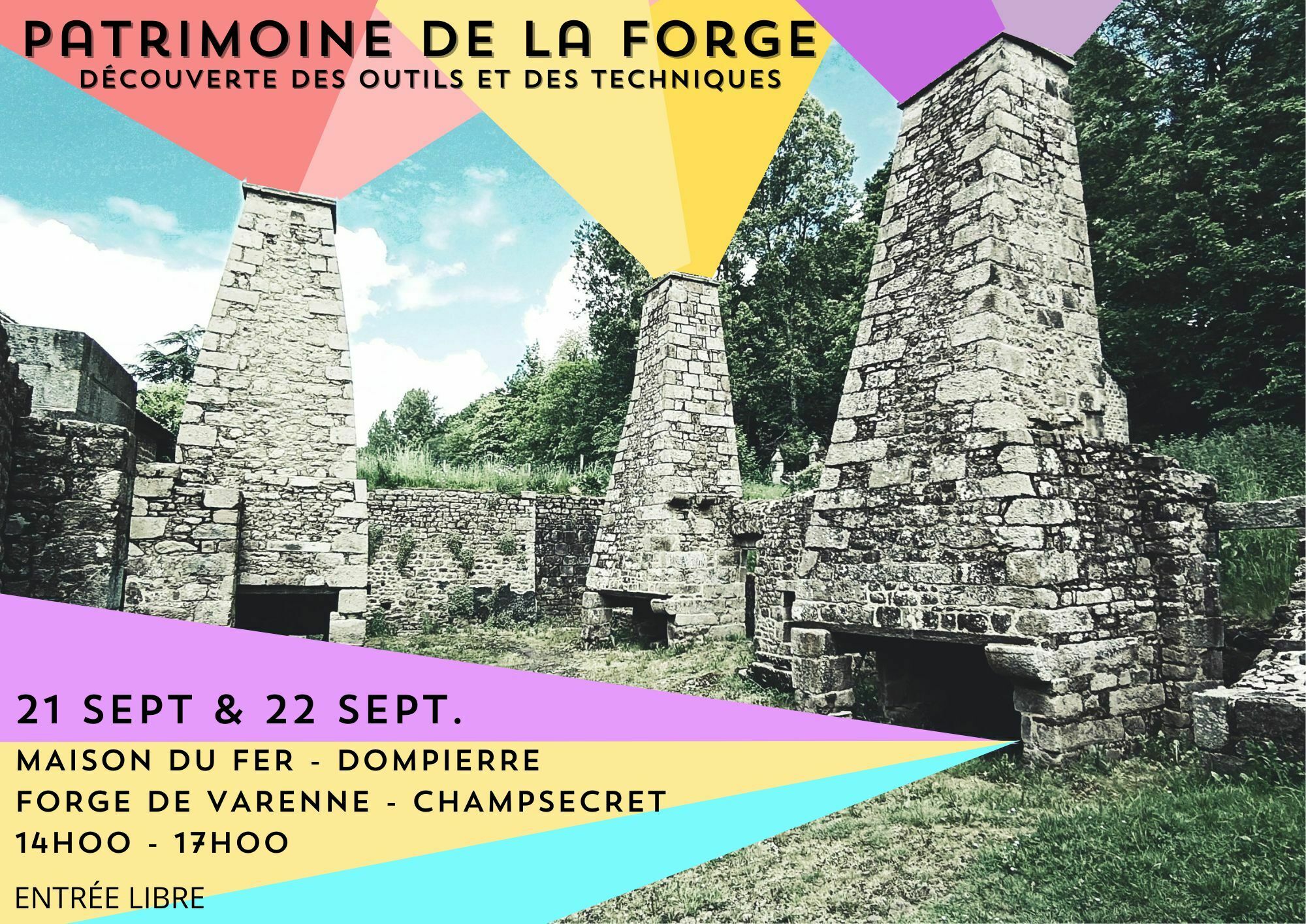 Visite guidée : patrimoine de la forge, découverte... Du 21 au 22 sept 2024