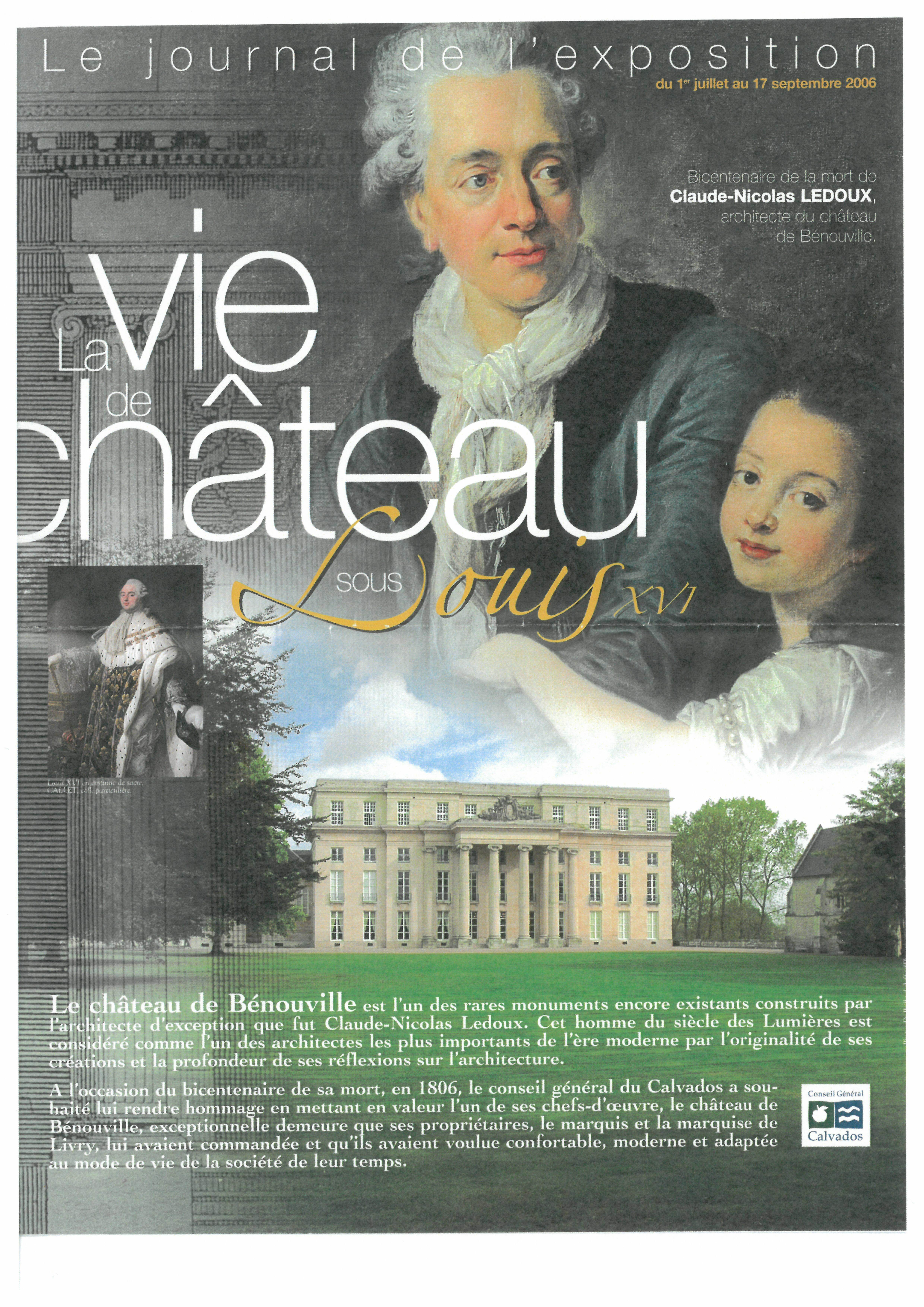 Exposition : la vie de château sous Louis XVI | Journées européennes du patrimoine