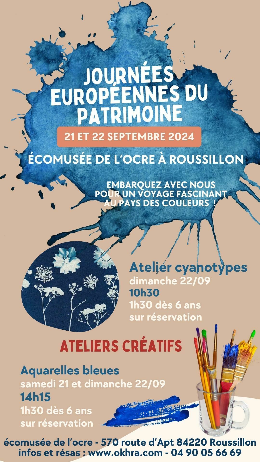 Journées européennes du Patrimoine : ateliers créatifs... Du 21 au 22 sept 2024