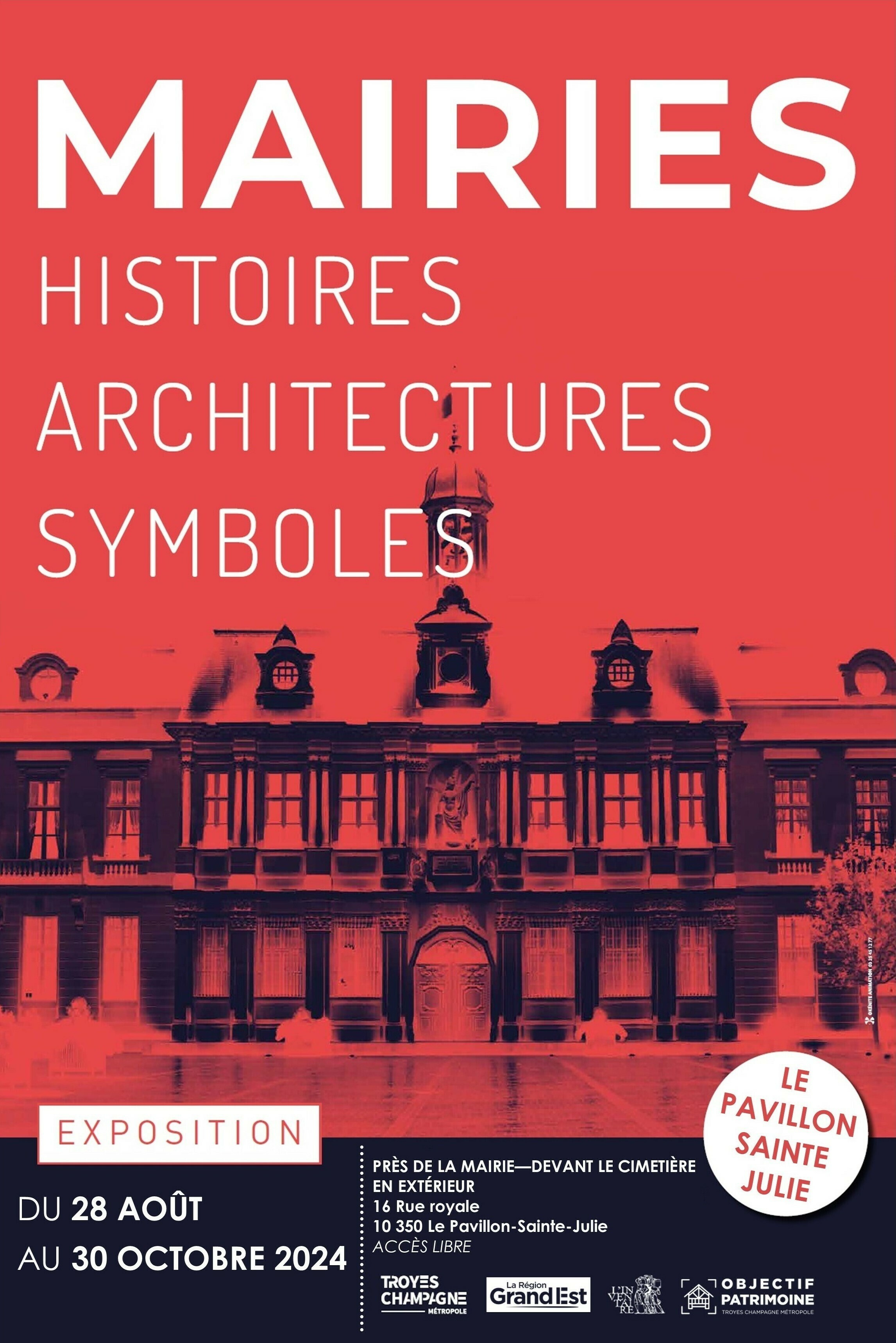 Exposition en extérieur « Mairies - Histoires, architectures,... Du 21 au 22 sept 2024