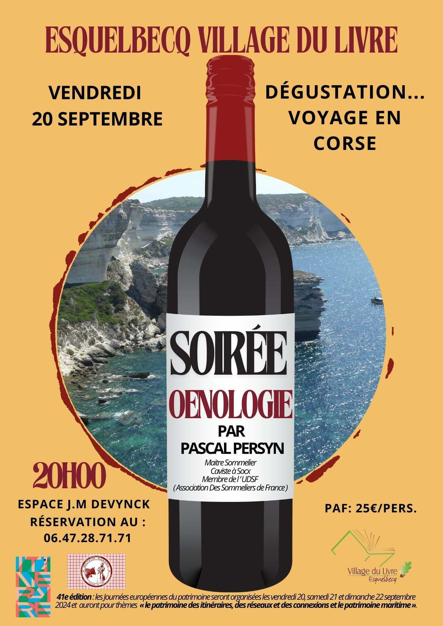 Dégustation Voyage en Corse Le 20 sept 2024