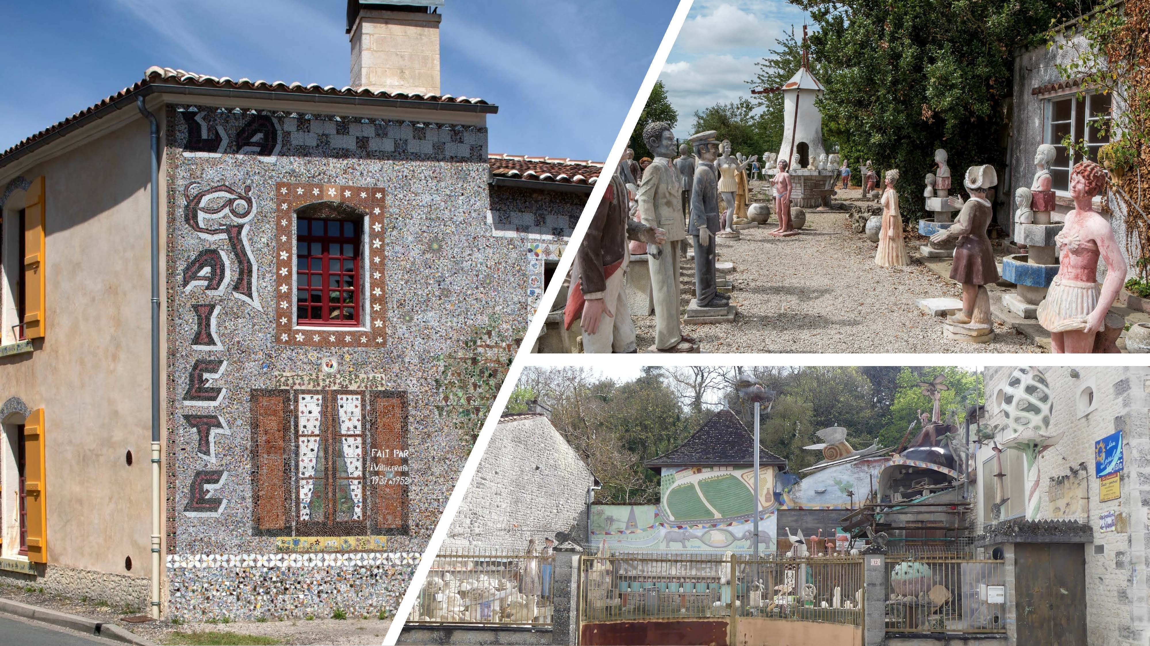 Circuit de découverte des inspirés du bord des routes : les artistes autodidactes charentais