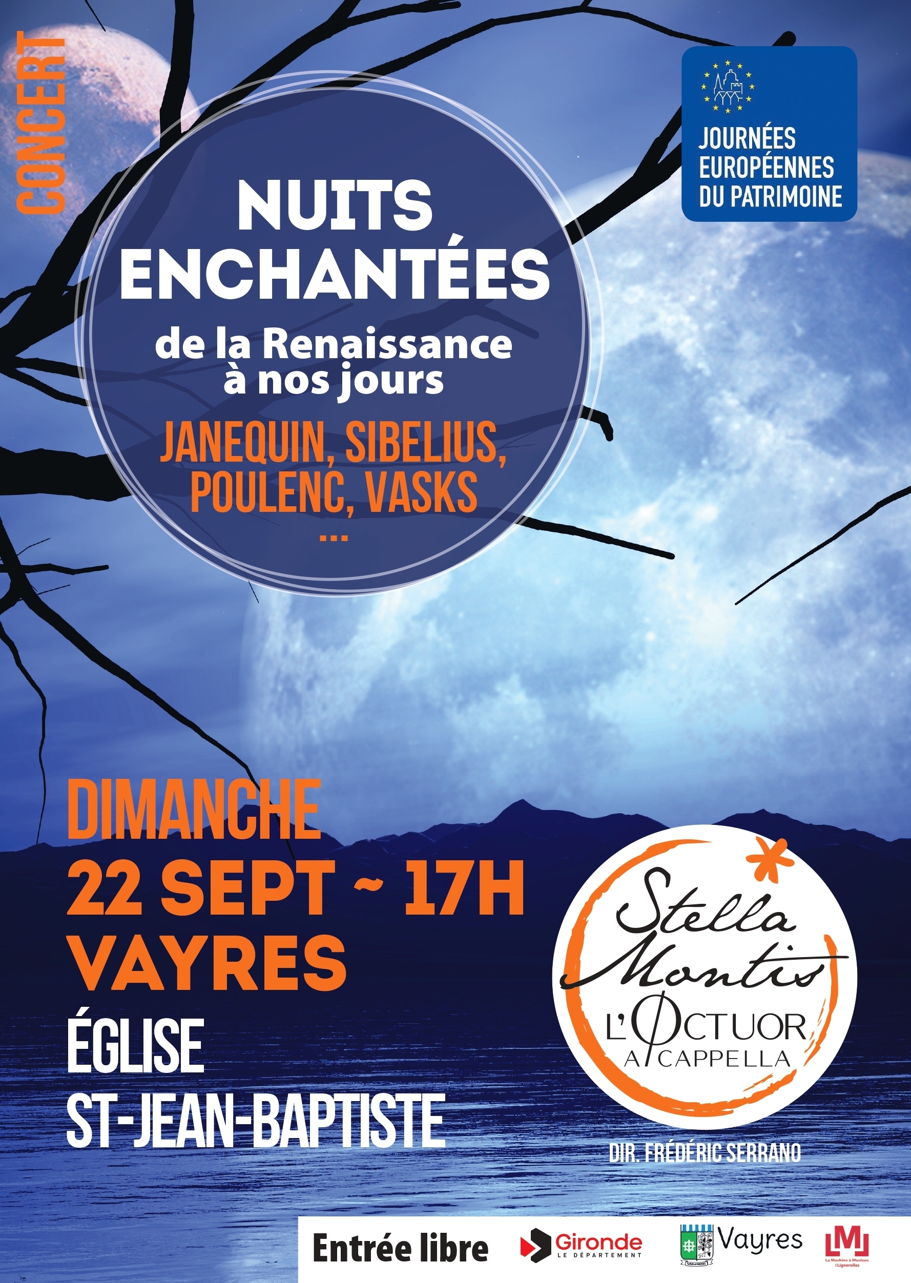 Concert : « Øctuor Stella Montis : Nuits enchantées... Le 22 sept 2024