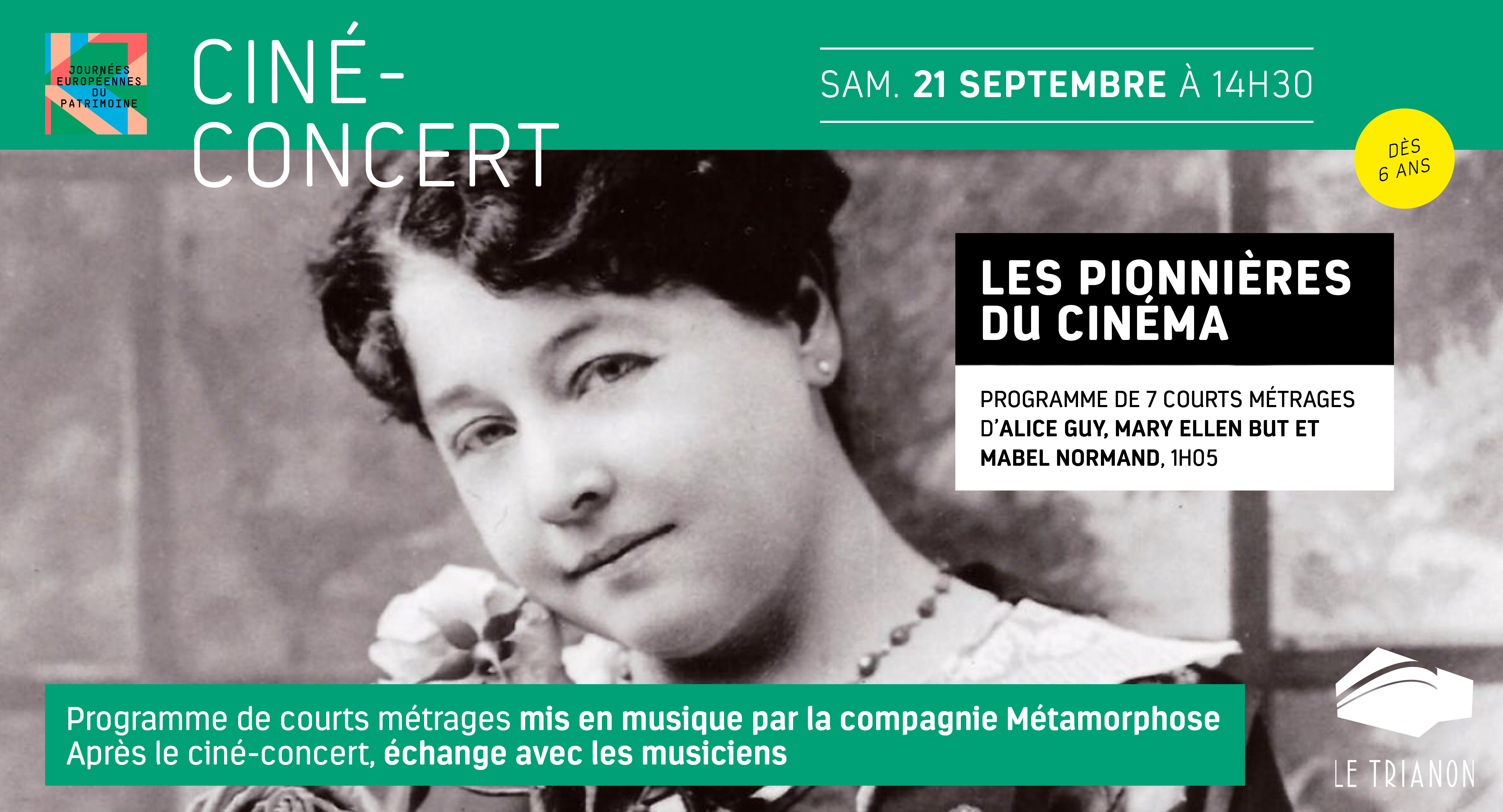 Ciné-Concert : Les pionnières du cinéma Le 21 sept 2024