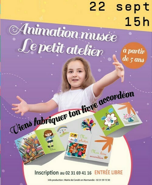 Animation jeune public : le petit atelier du musée Le 22 sept 2024