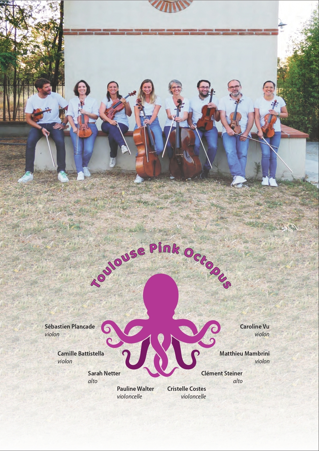 Concert de musique classique animé par Toulouse Pink Octopus