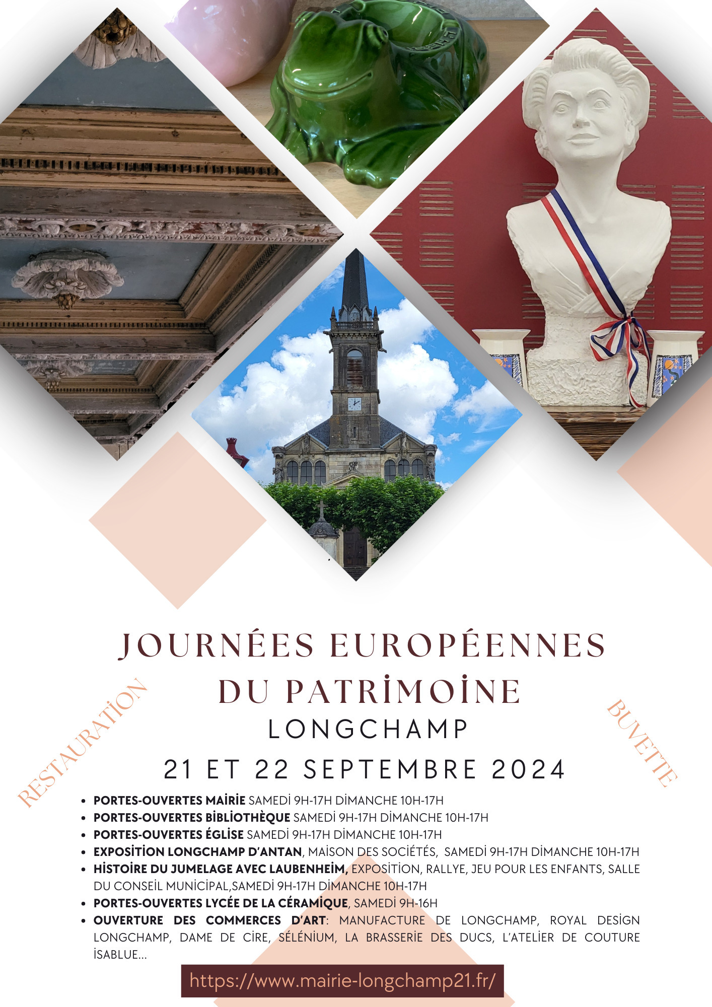 Visite guidée de la mairie de Longchamp Du 21 au 22 sept 2024