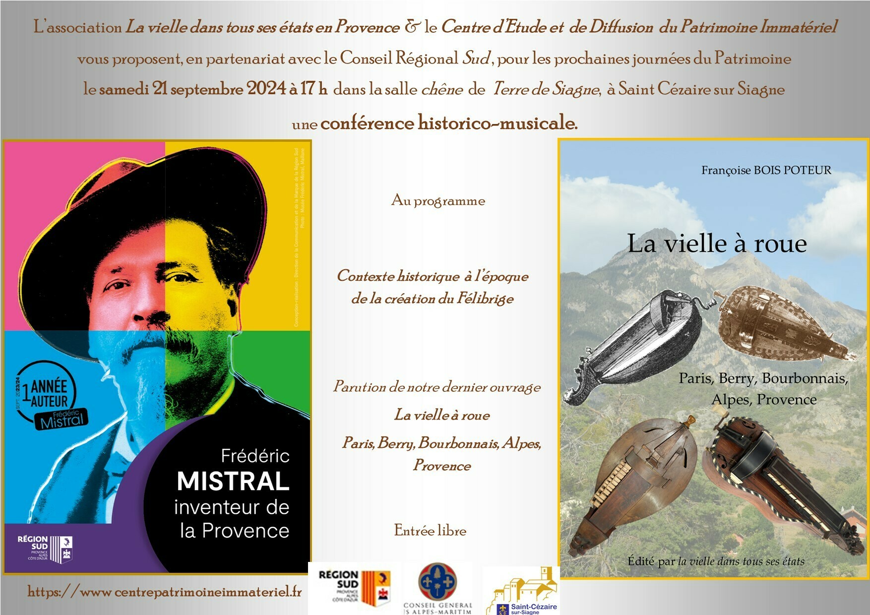 conférence historico-musicale Le 21 sept 2024