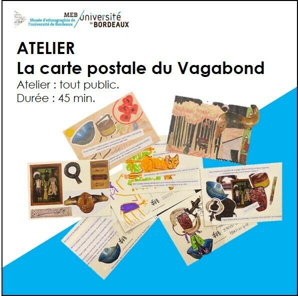 Atelier en continu « la carte postale du vagabond » Du 21 au 22 sept 2024