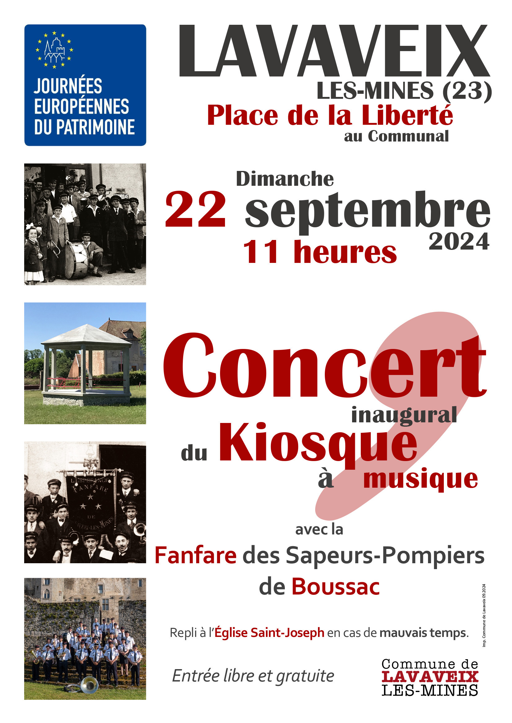 Concert inaugural du kiosque à musique Le 22 sept 2024