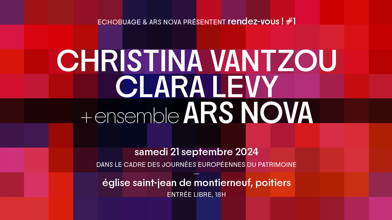 Rendez-vous au concert contemporain ! #1 Le 21 sept 2024