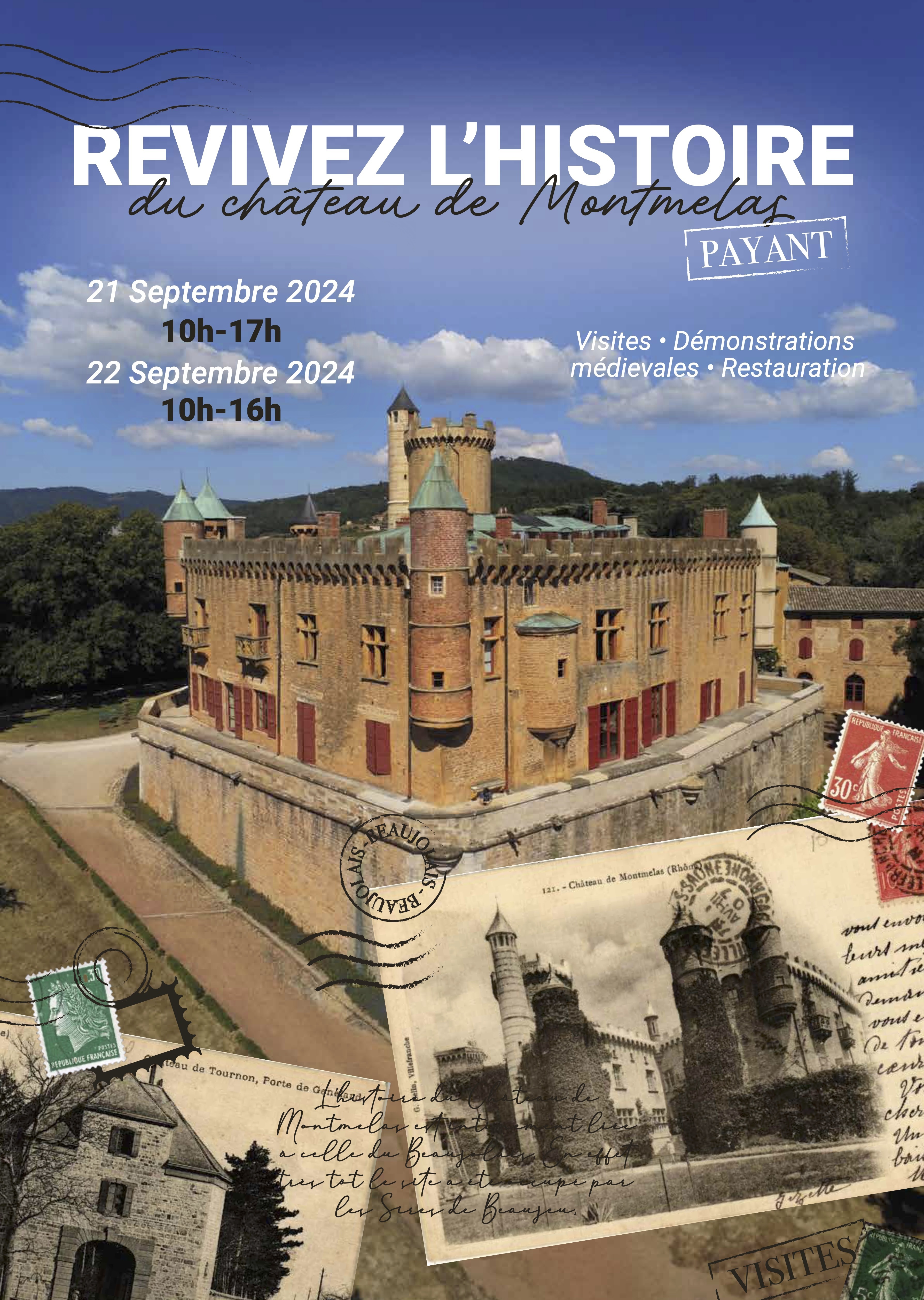 Visite guidée du Château de Montmelas Du 21 au 22 sept 2024