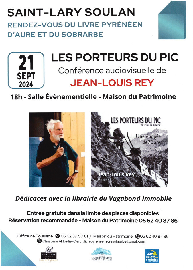 Conférence : « Les Porteurs du Pic » Le 21 sept 2024