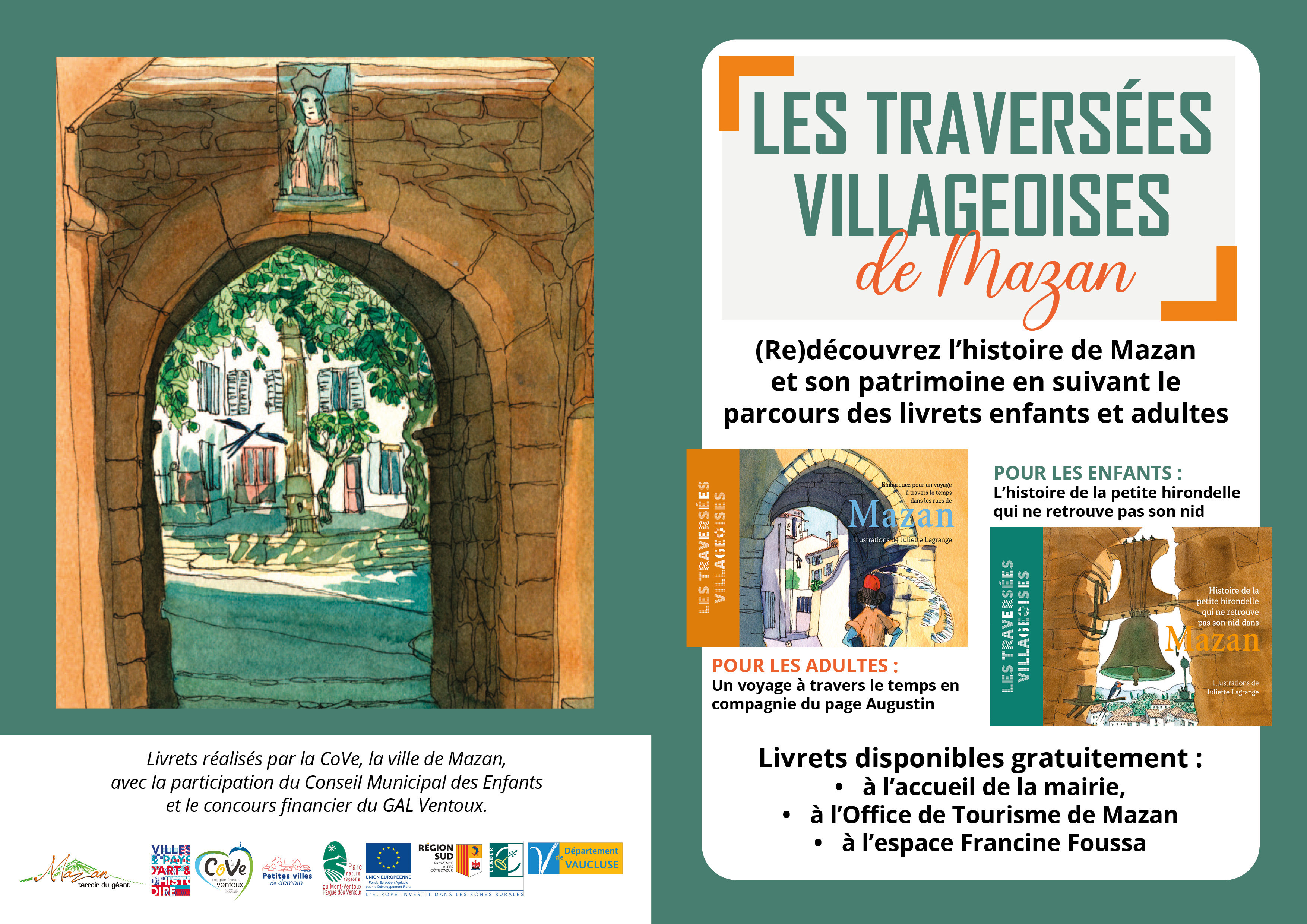 Visite libre du centre de Mazan avec les Traversées villageoises