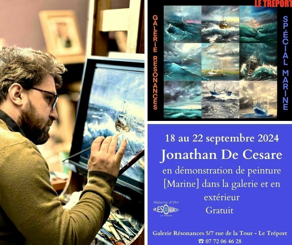 Démonstration de peinture marine