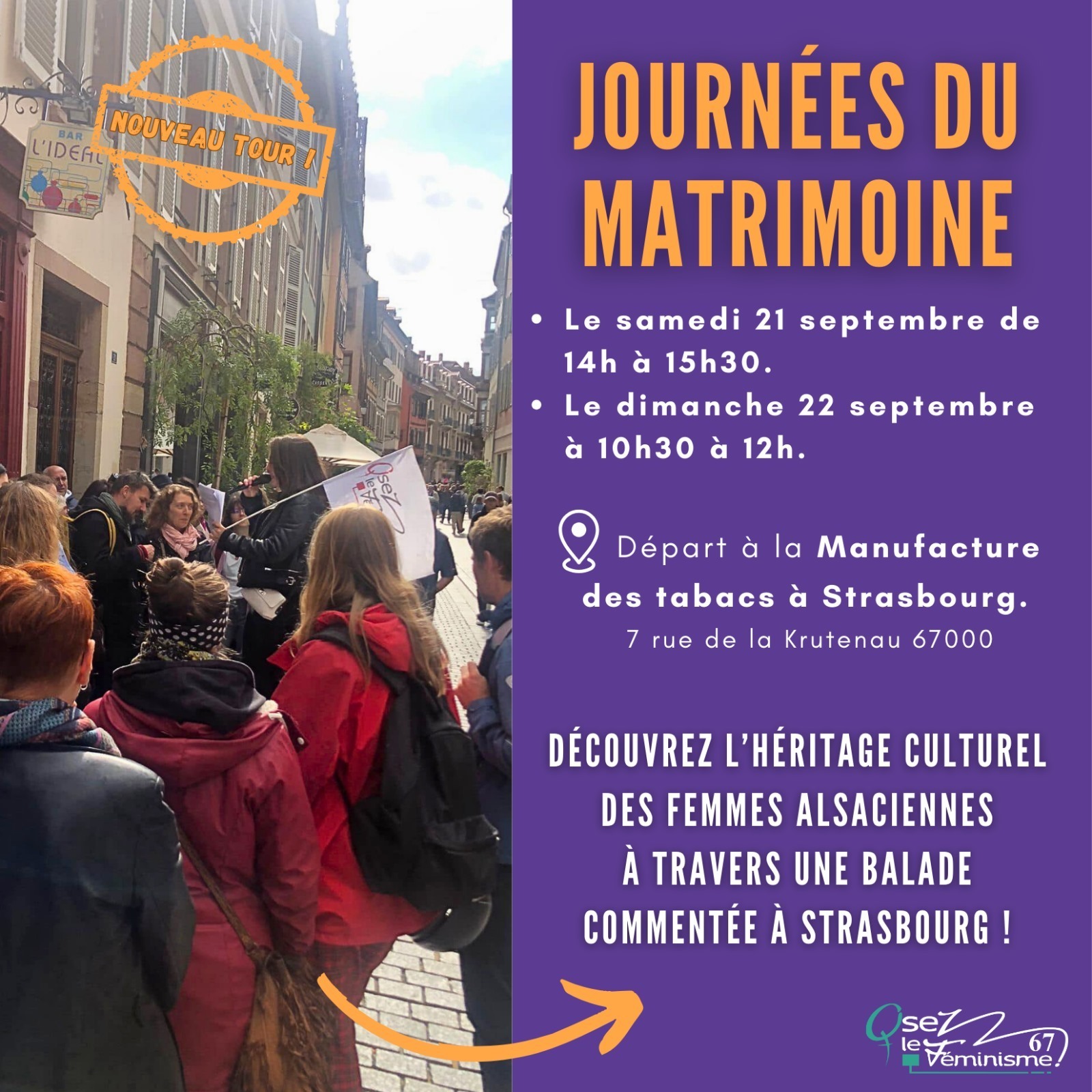 City tour féministe à la rencontre des femmes alsaciennes