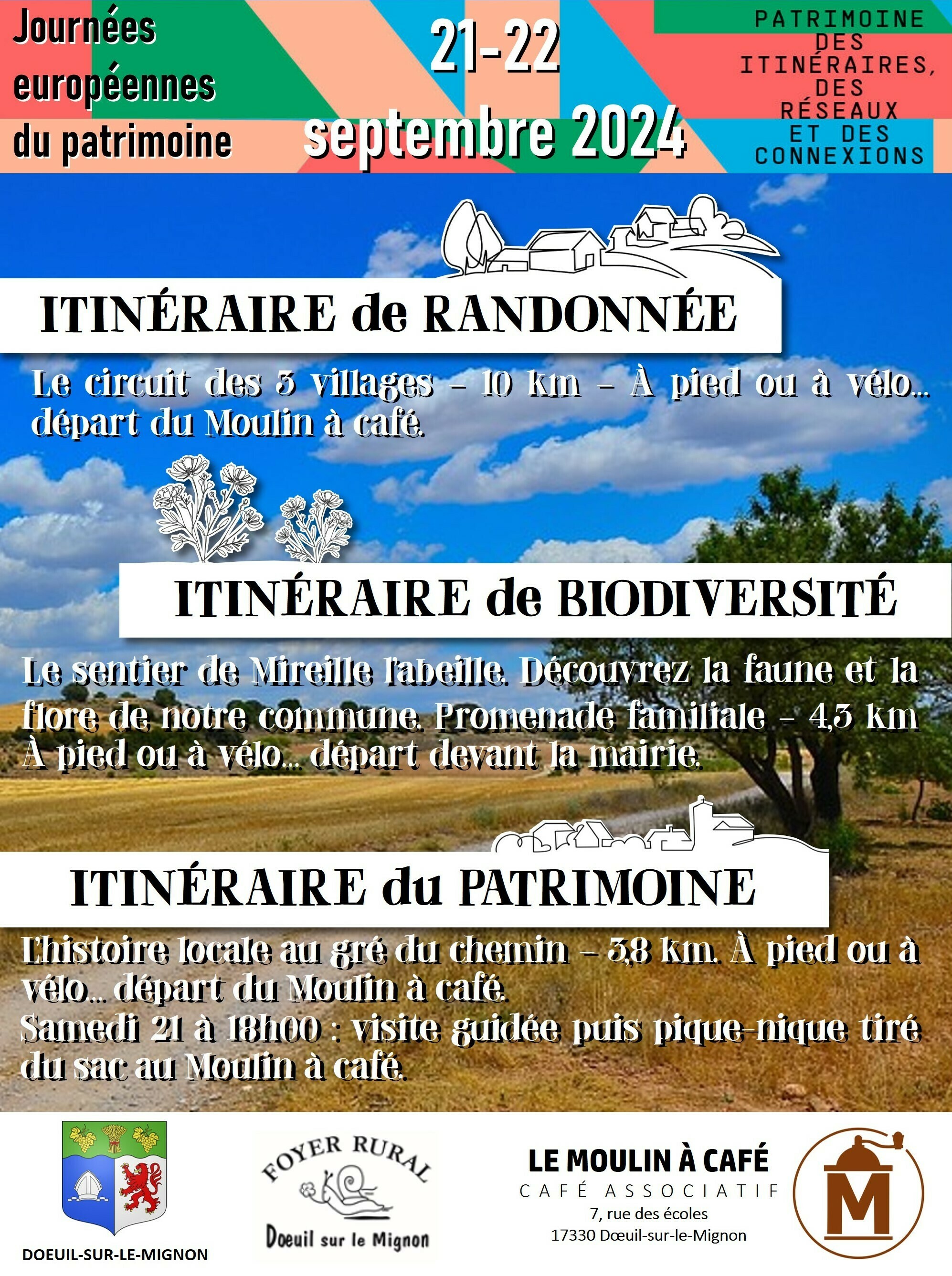 Voyage à travers trois itinéraires : « patrimoine,... Du 21 au 22 sept 2024