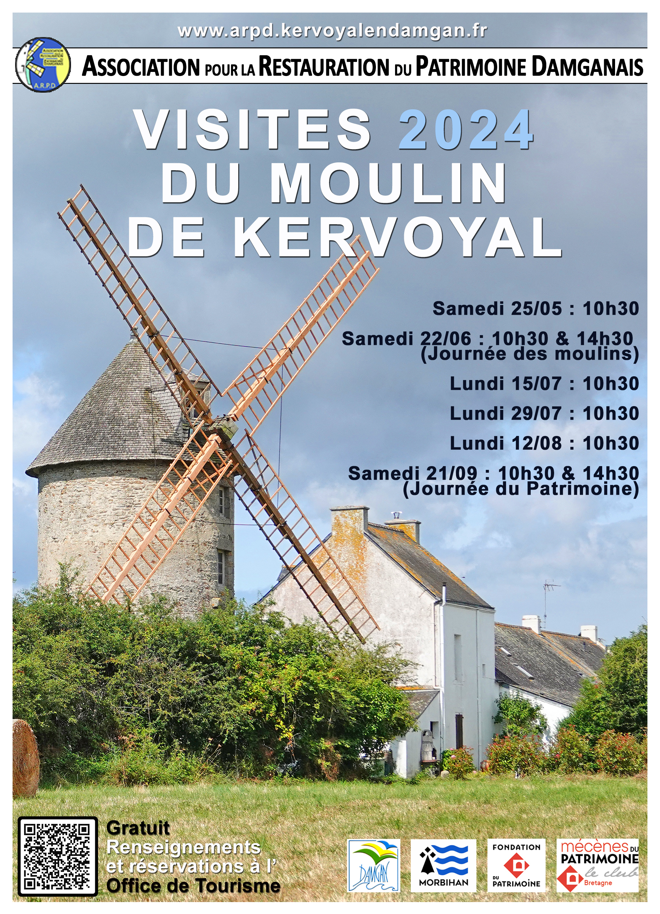 Visite guidée du moulin de Kervoyal Le 21 sept 2024