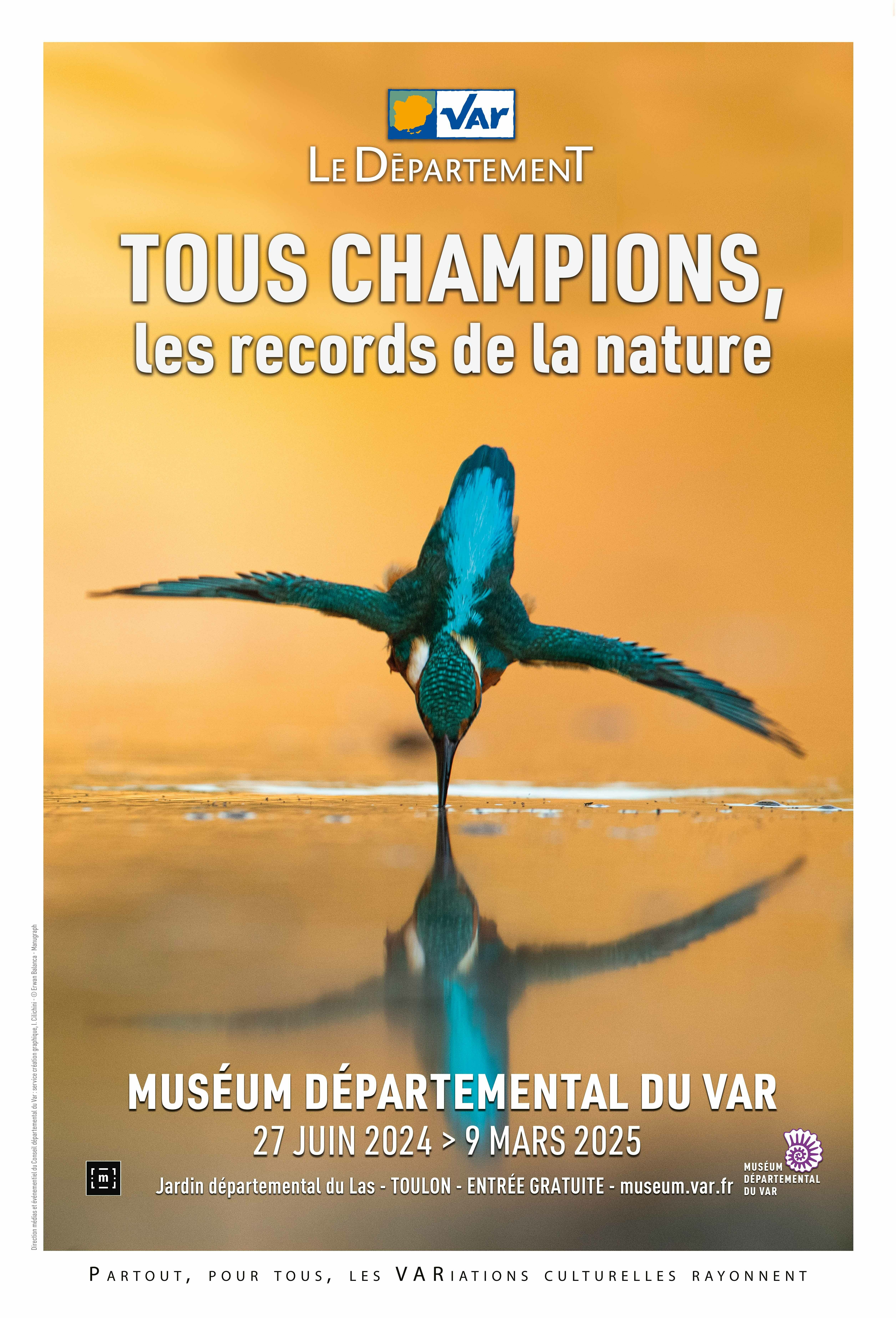 Exposition « TOUS CHAMPIONS, LES RECORDS DE LA NATURE » Du 20 au 22 sept 2024