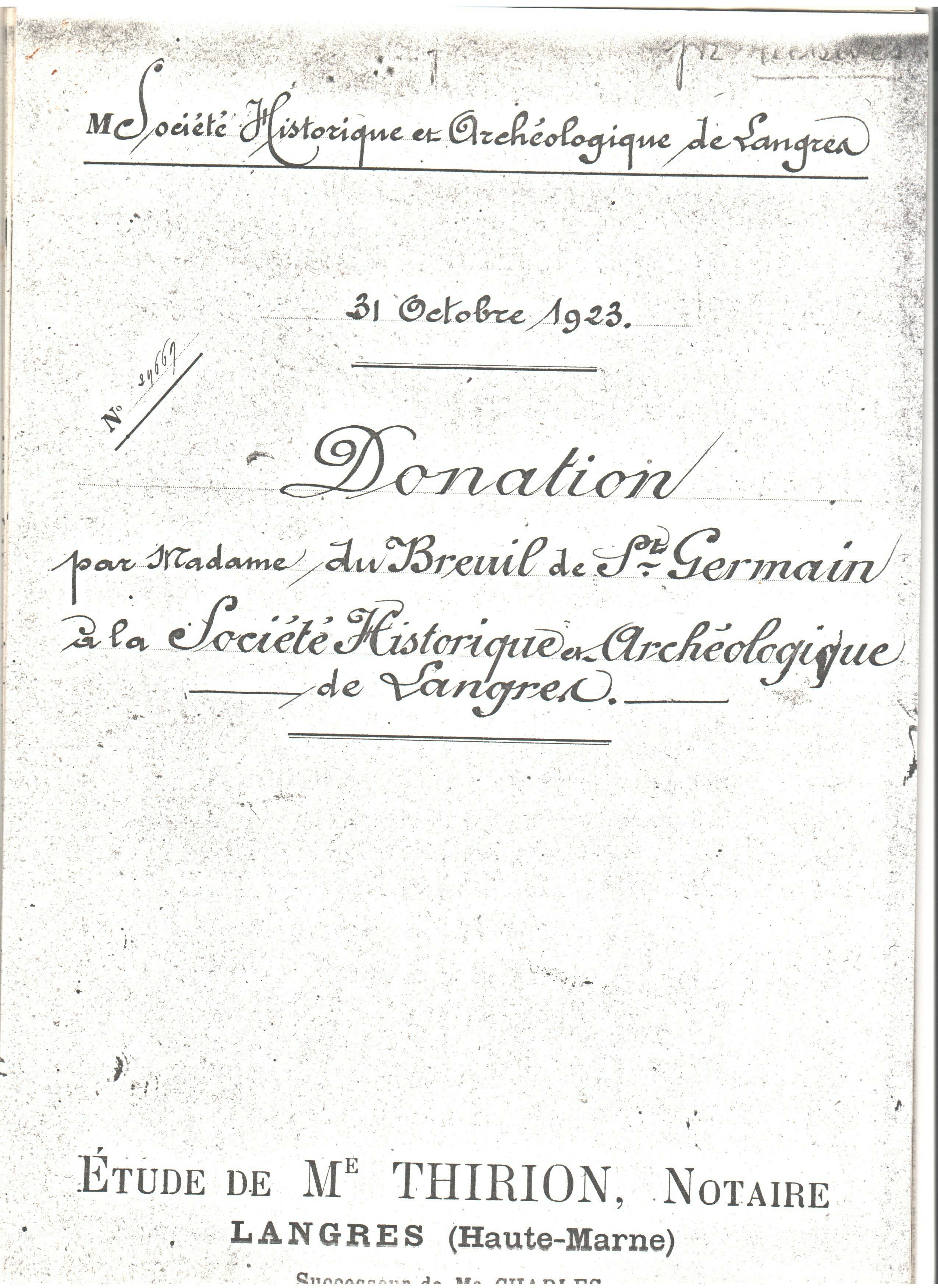 Découvrez la Société historique et archéologique de Langres