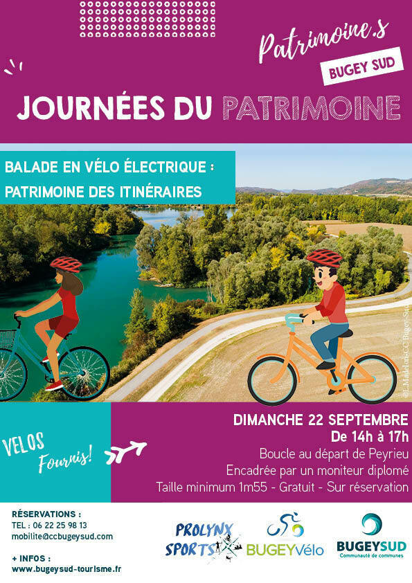 Balade patrimoniale en vélo électrique Le 22 sept 2024