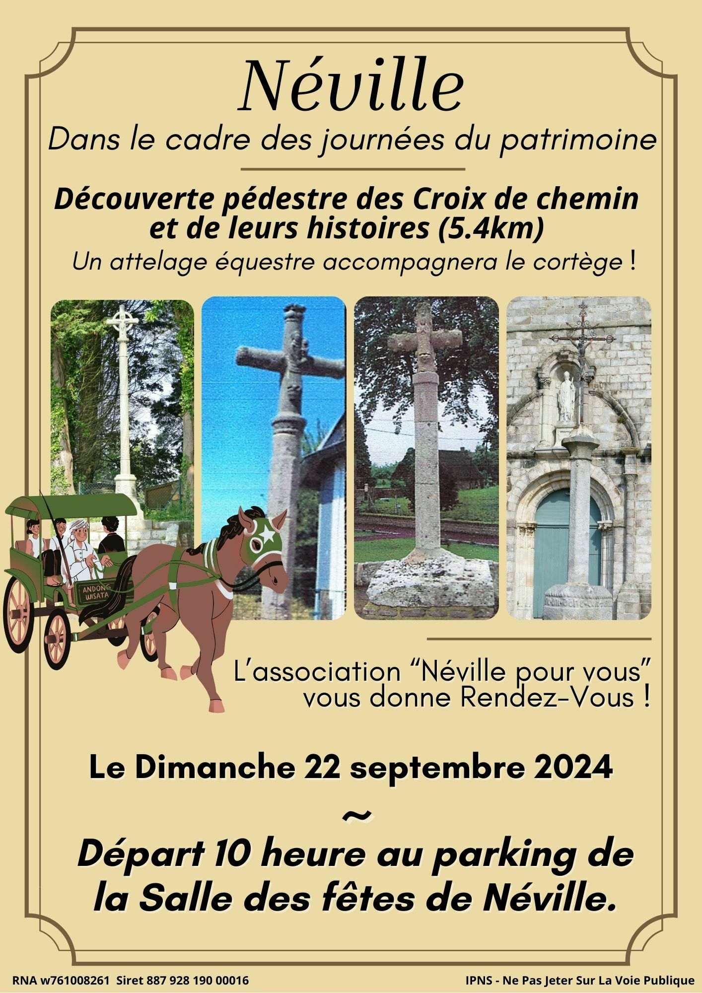 Circuit : découverte pédestre des croix de chemin... Le 22 sept 2024