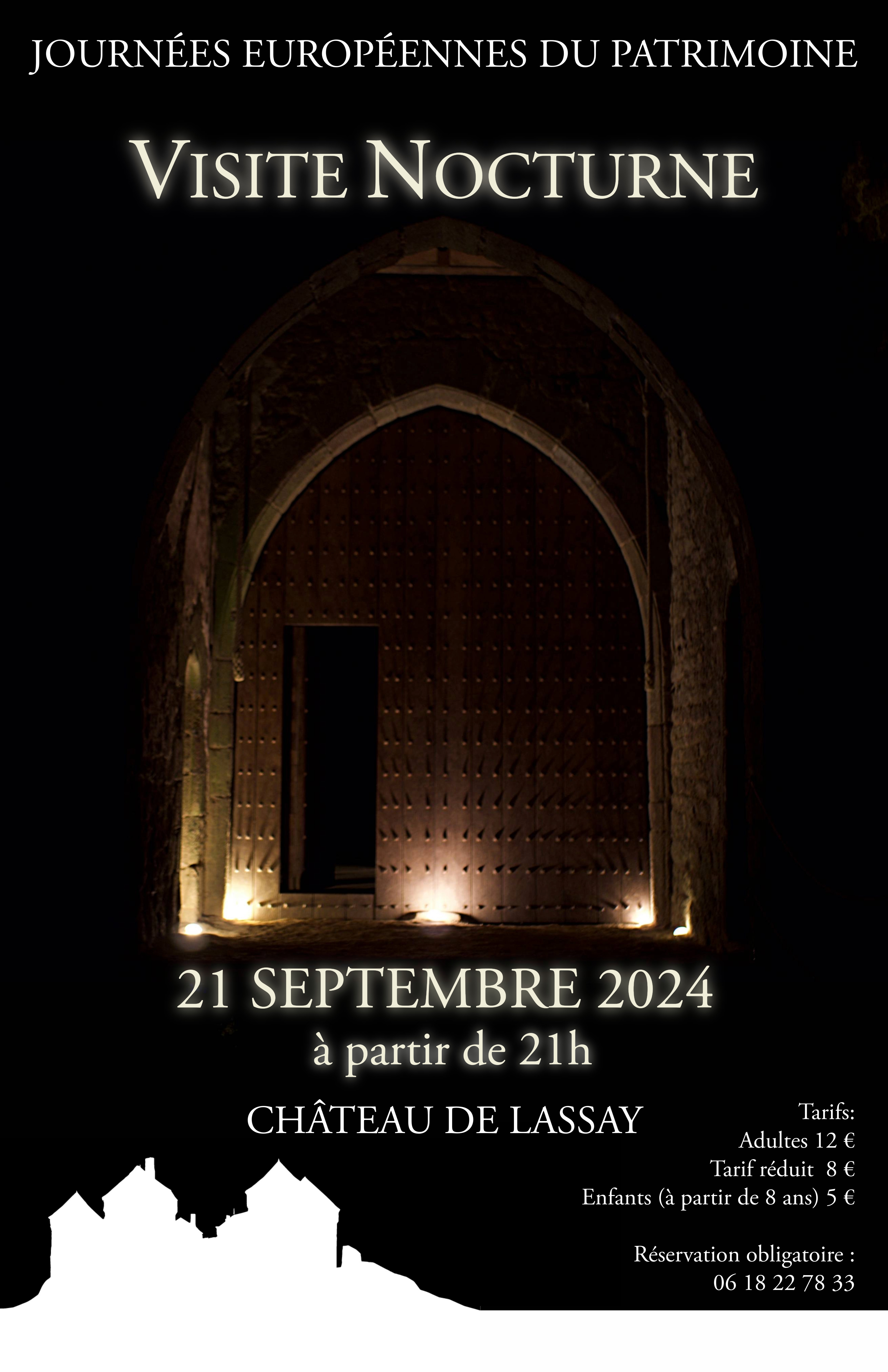 Visite nocturne du château illuminé Le 21 sept 2024