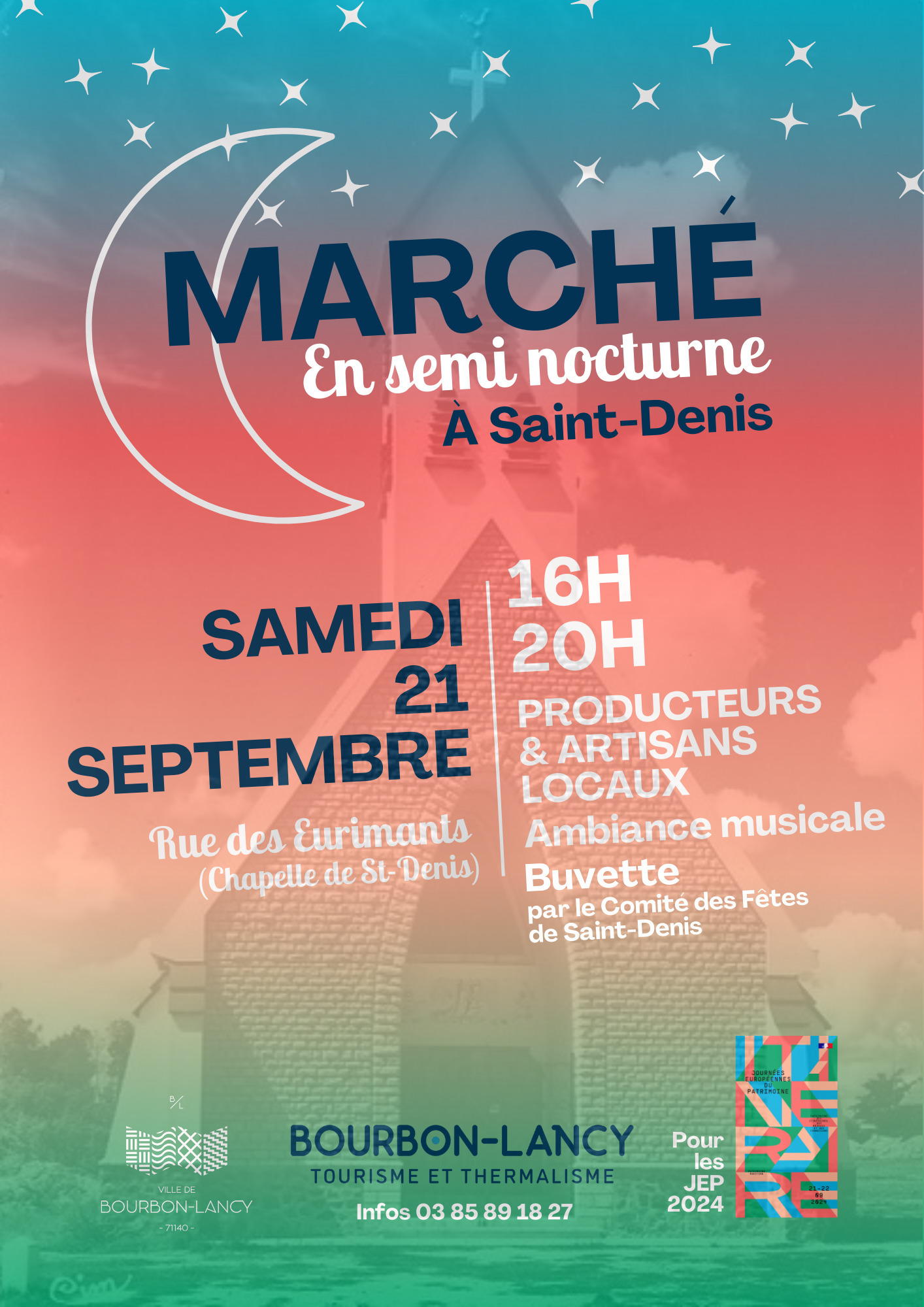 Marché semi-nocturne dans le quartier de Saint-Denis Le 20 sept 2024