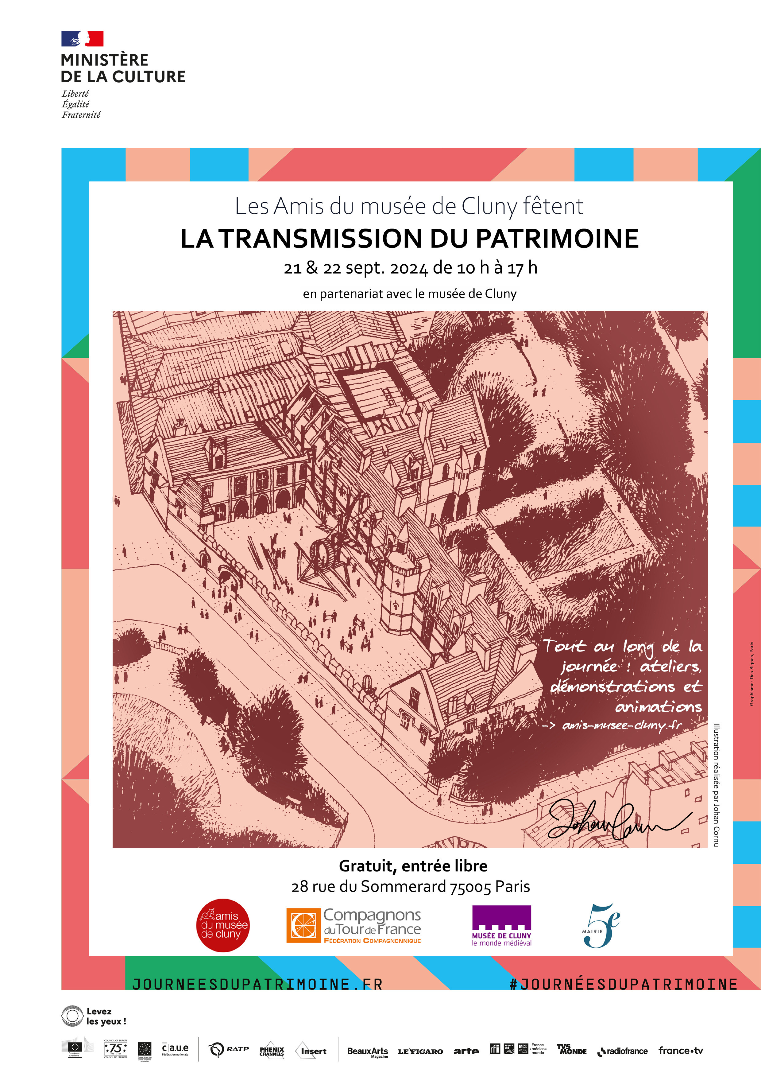 Les Amis du musée de Cluny fêtent la transmission... Du 21 au 22 sept 2024