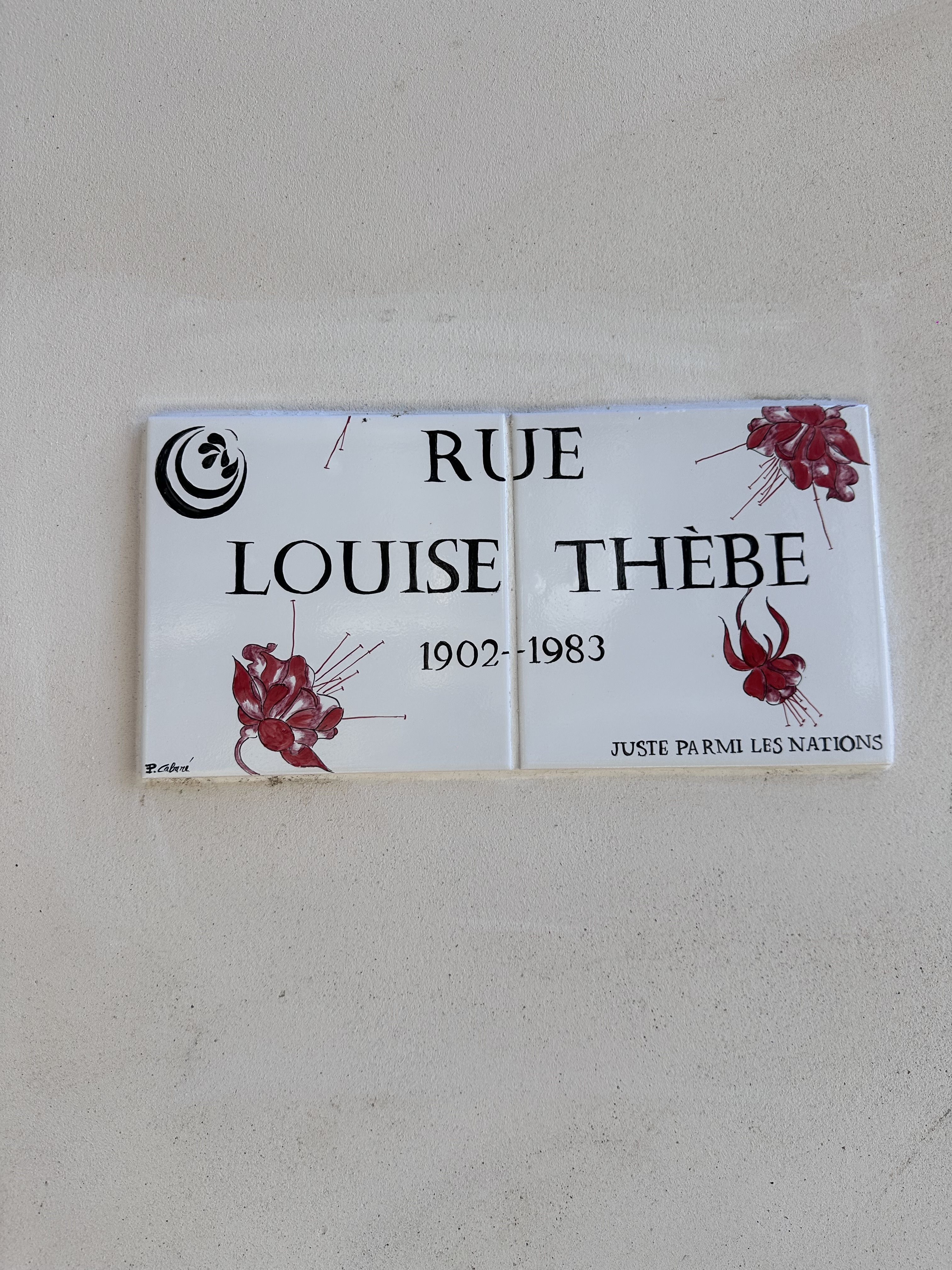 Inauguration de la plaque de rue Louise Thèbe