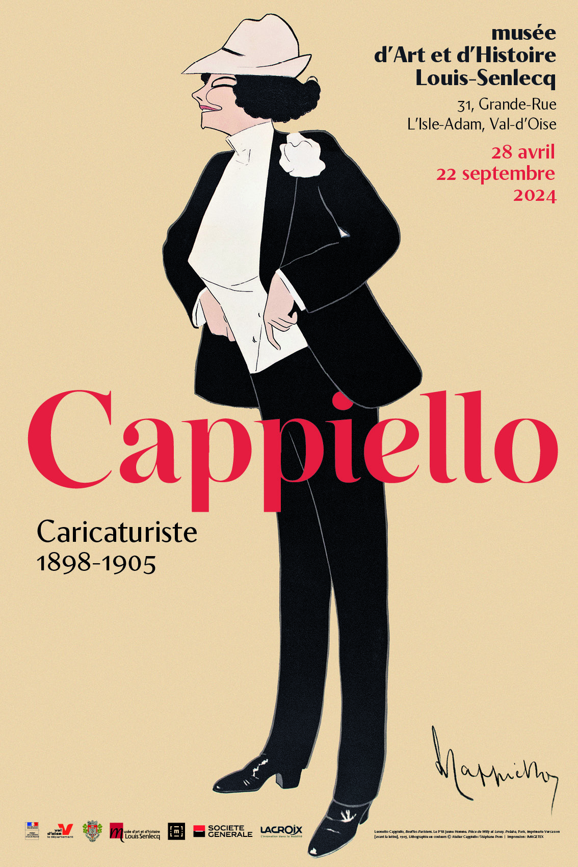 Exposition Cappiello caricaturiste 1898-1905 Du 21 au 22 sept 2024