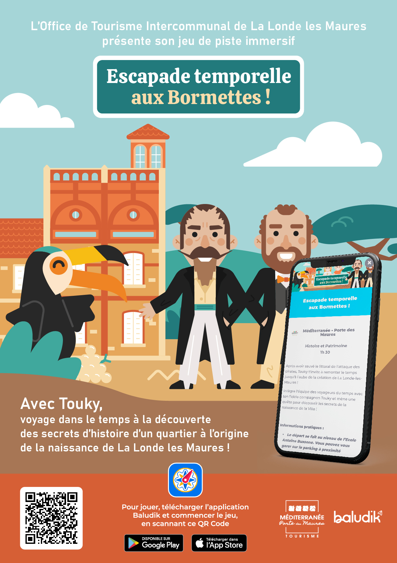 Balade interactive Baludik "Escapade temporelle aux Bormettes"