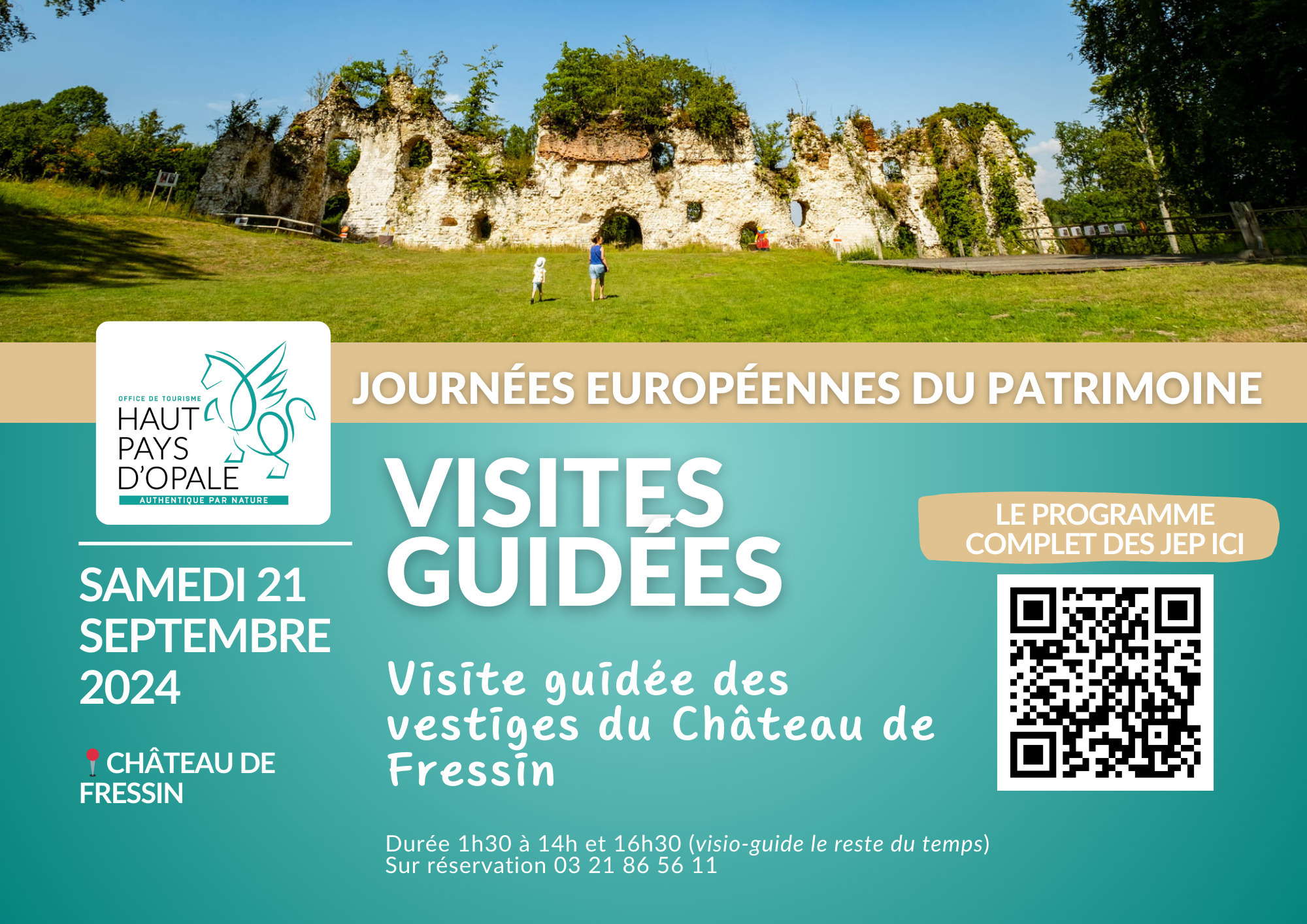 Visites guidées des vestiges du Château de Fressin Le 21 sept 2024