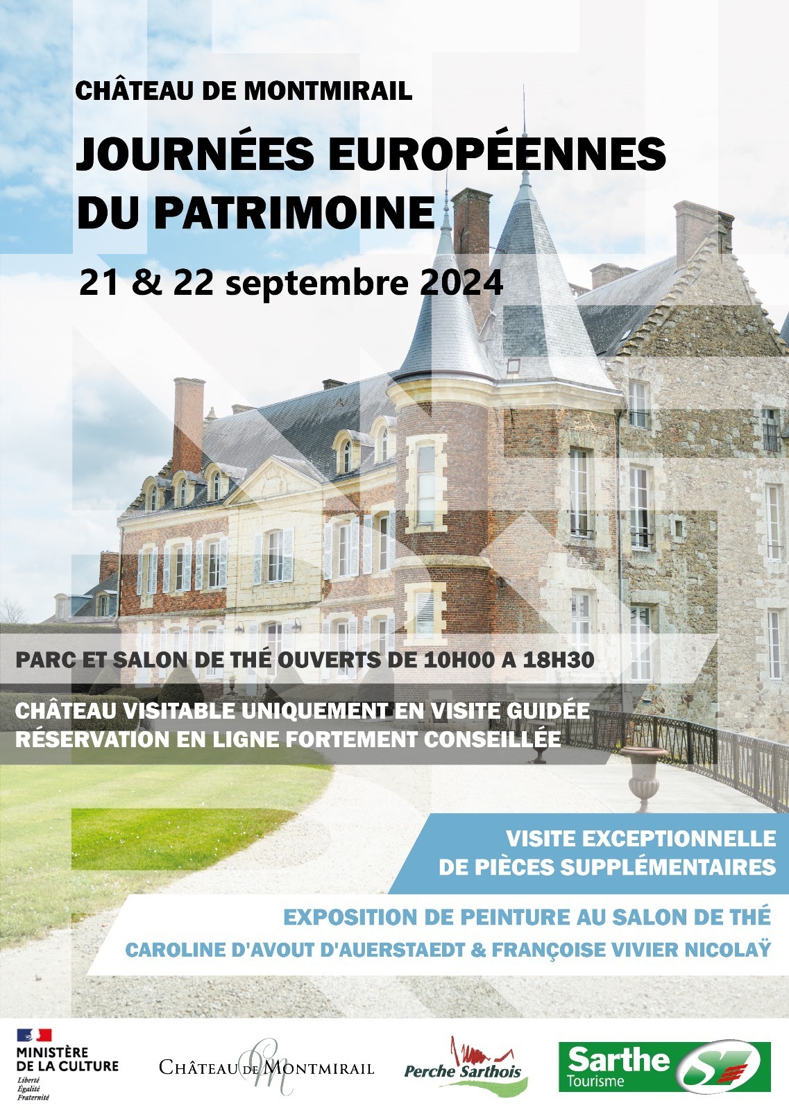 Visites guidées du château de Montmirail Du 21 au 22 sept 2024