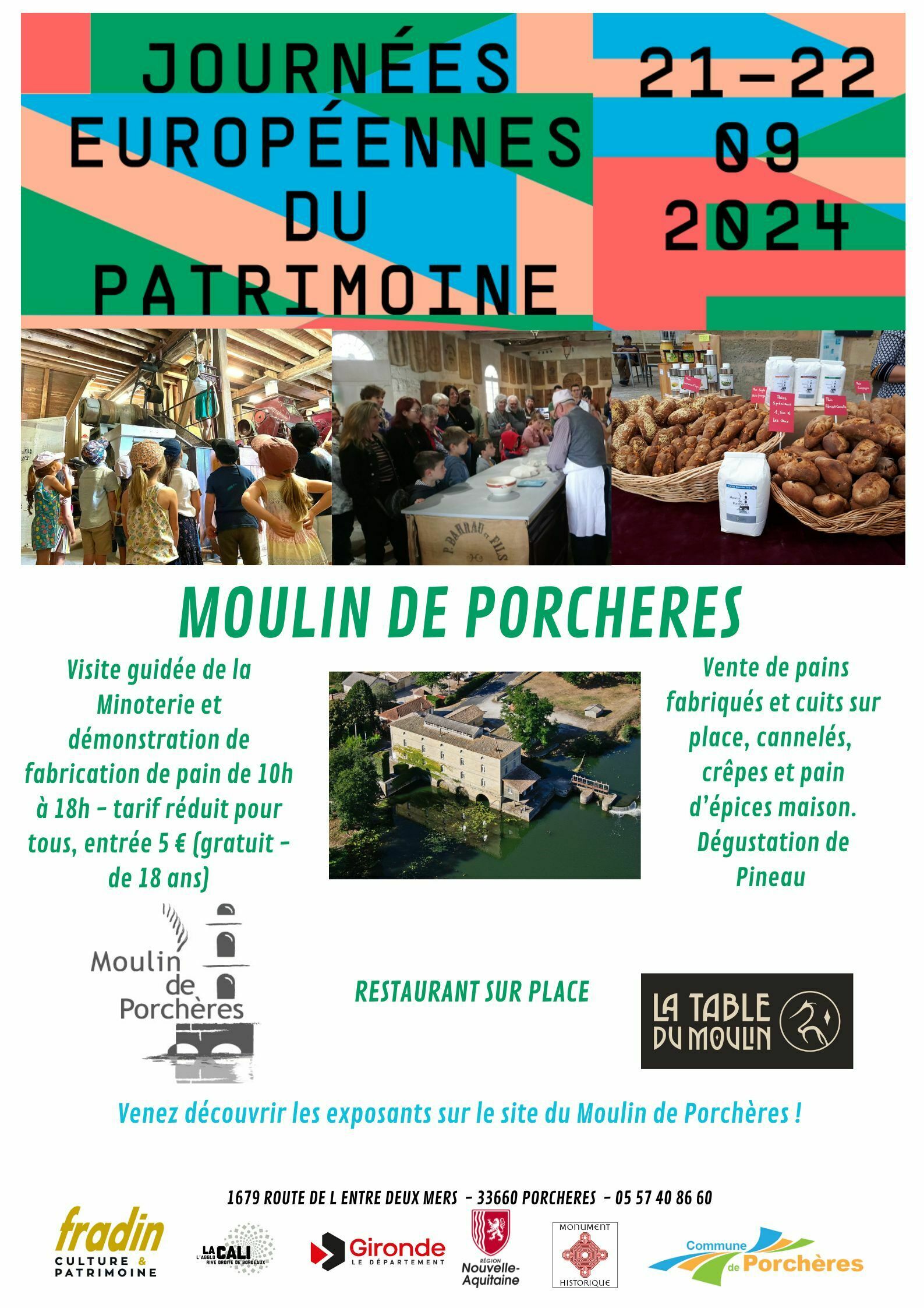 Atelier : « démonstration de fabrication de pains... Du 21 au 22 sept 2024