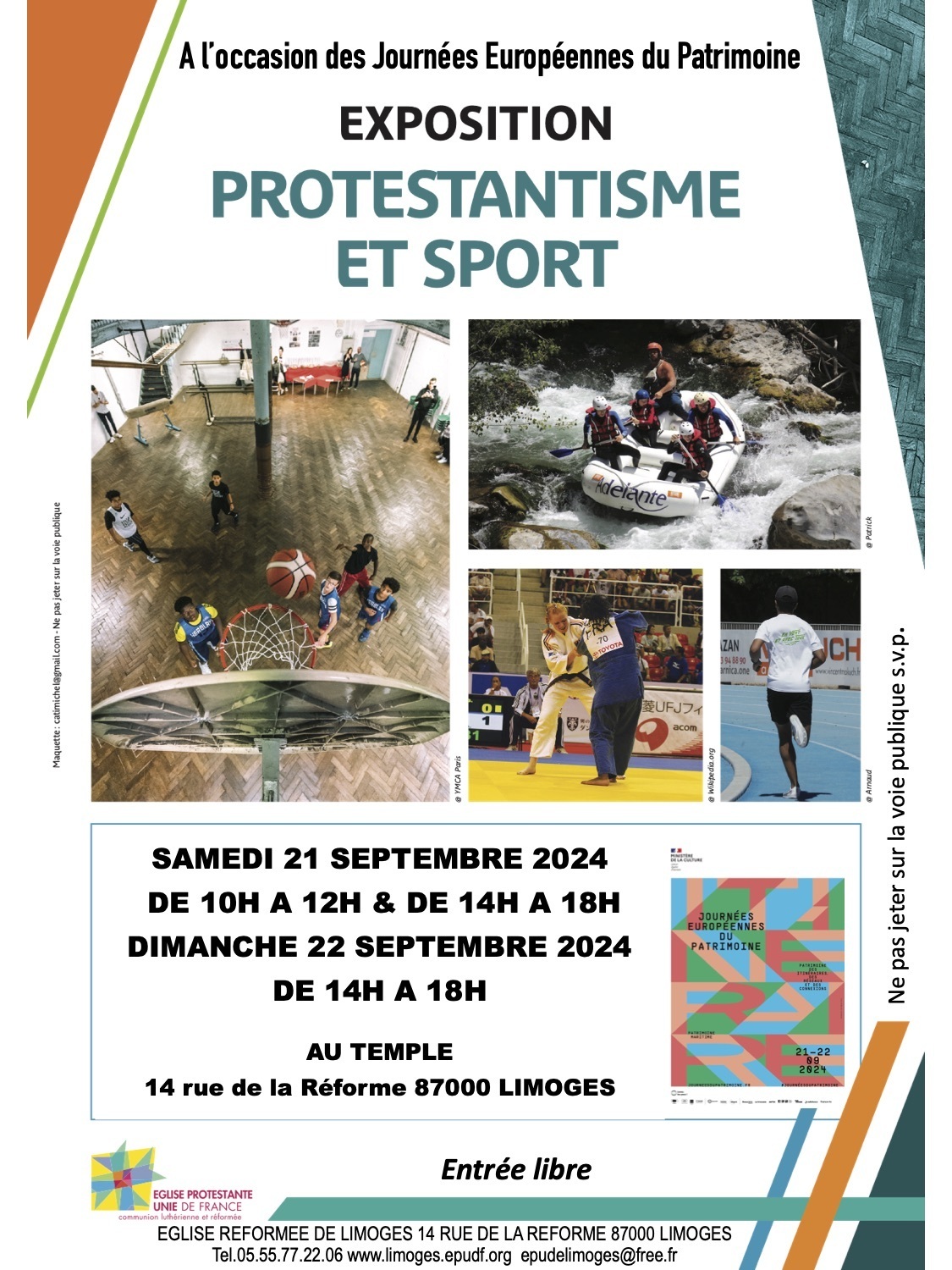 Protestantisme et sport Du 21 au 22 sept 2024