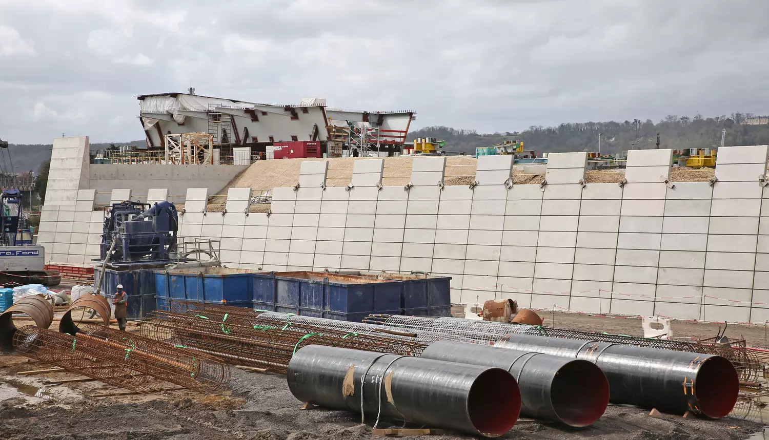 Visite guidée du chantier axe routier "sud III - pont Flaubert"