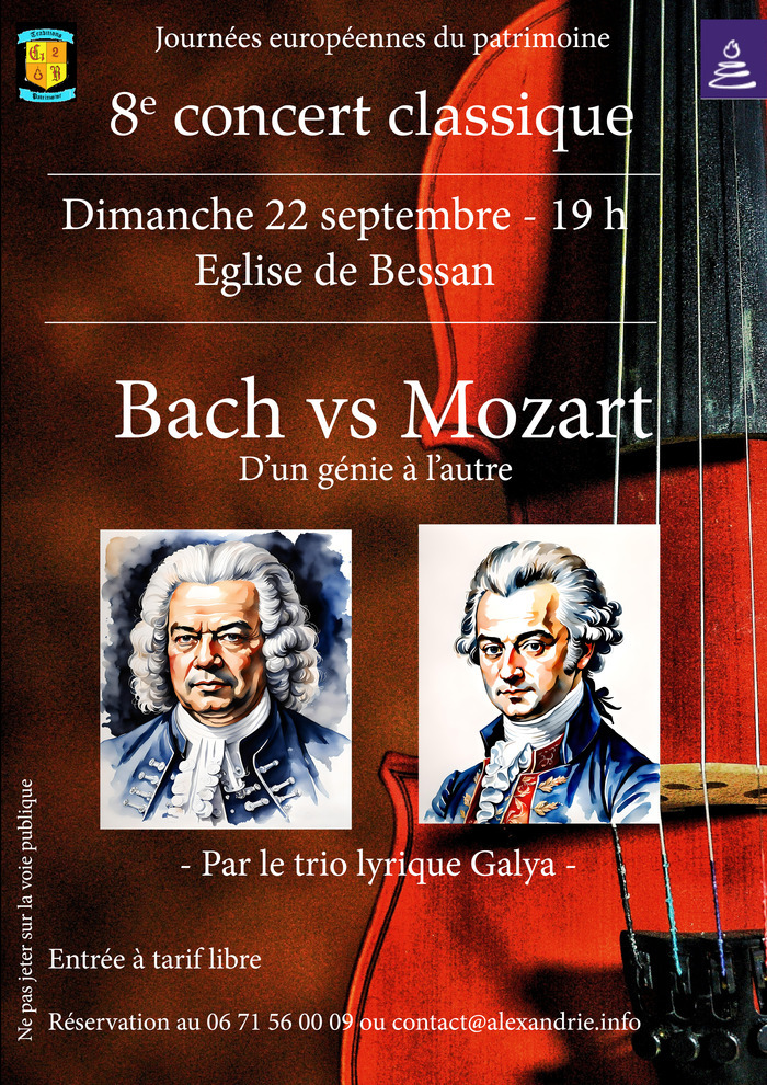 Concert de musique classique : « Bach vs Mozart : d