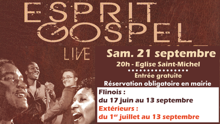 Concert de gospel : Esprit Gospel Le 21 sept 2024