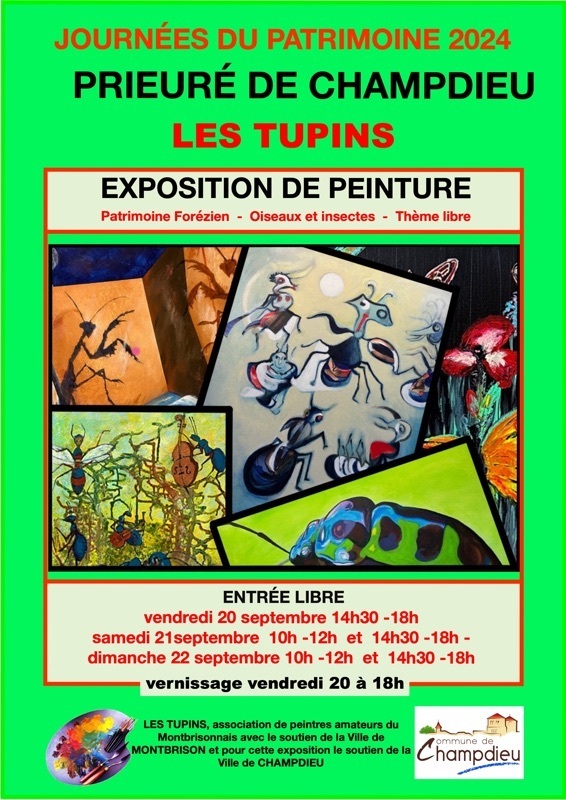 Expositions de peintures LES TUPINS ( patrimoine, libre & oiseaux etc..)