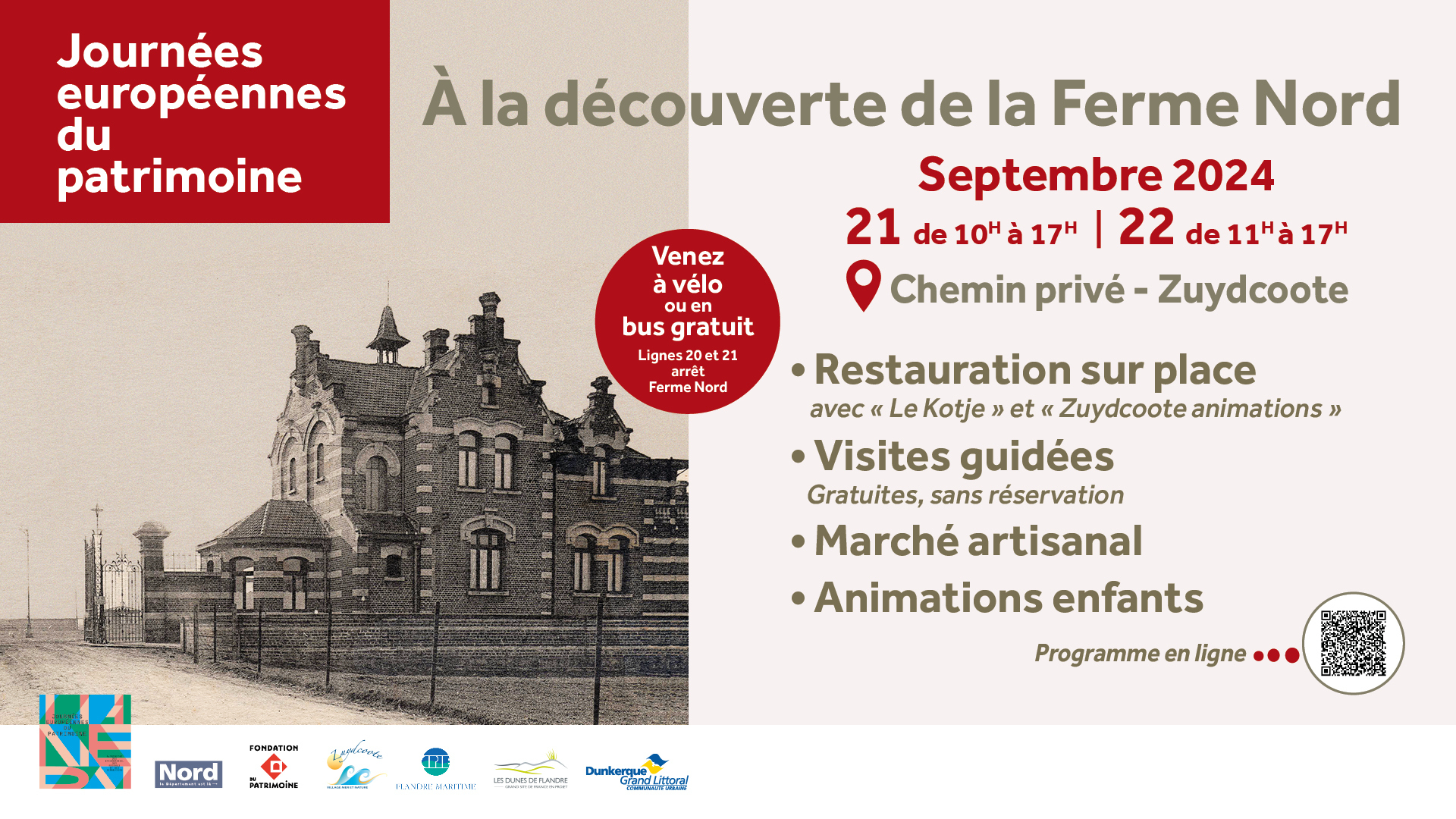 Portes ouvertes exceptionnelles de la Ferme Nord Du 21 au 22 sept 2024