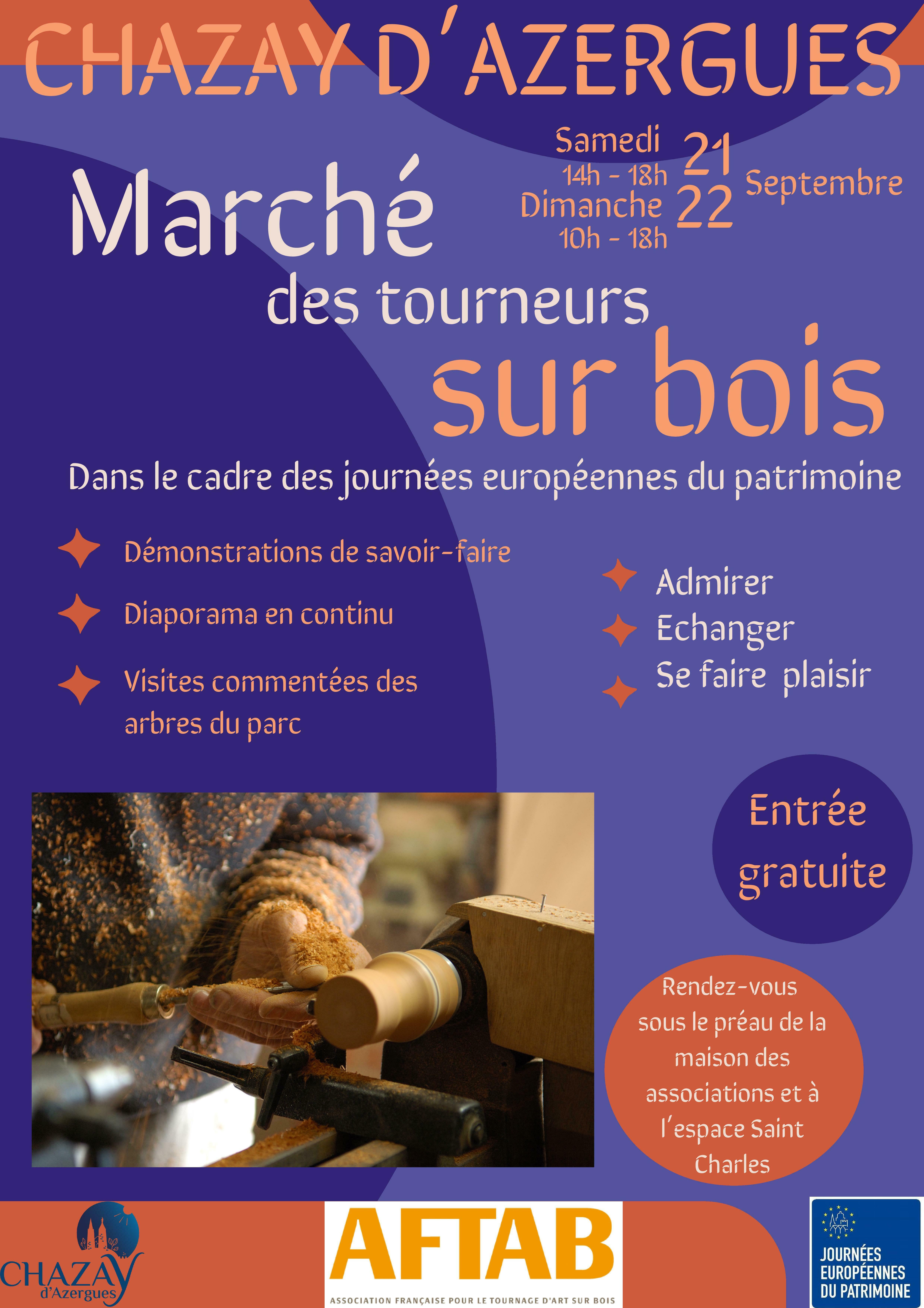 Marché des Tourneurs sur Bois Du 21 au 22 sept 2024