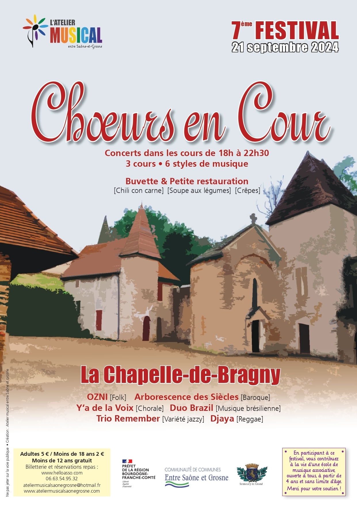 Concerts « Chœurs en Cour » Le 21 sept 2024