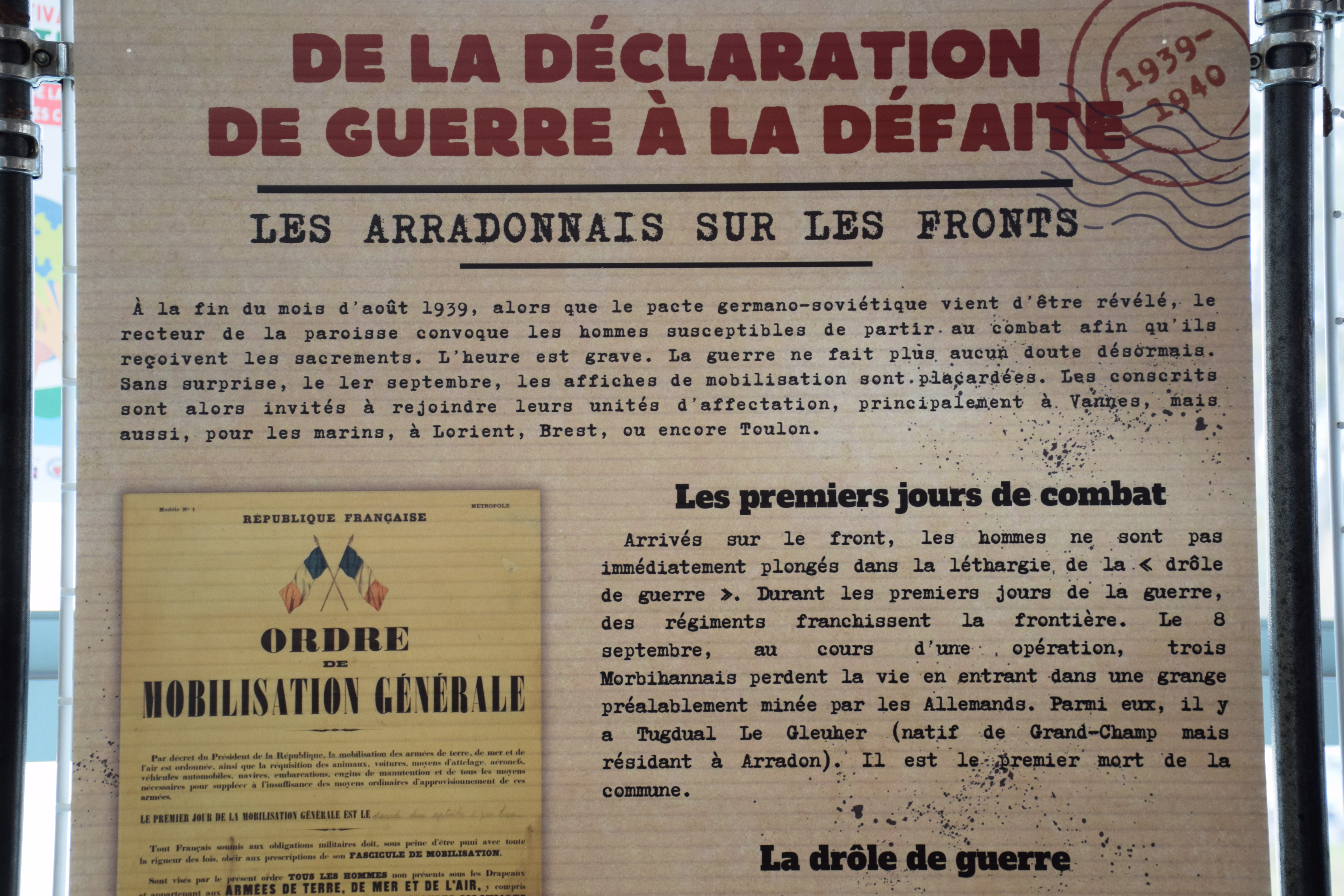 Exposition « Arradon durant la 2ème guerre... Du 20 au 22 sept 2024